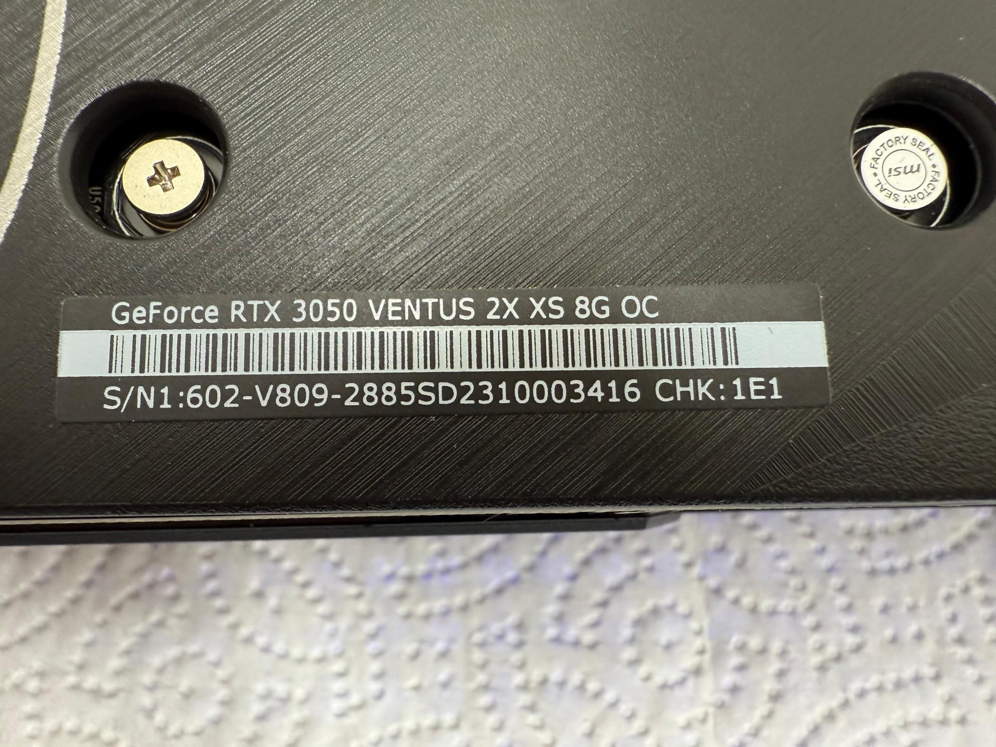 RTX 3050 pulled from customers working pc for upgrade