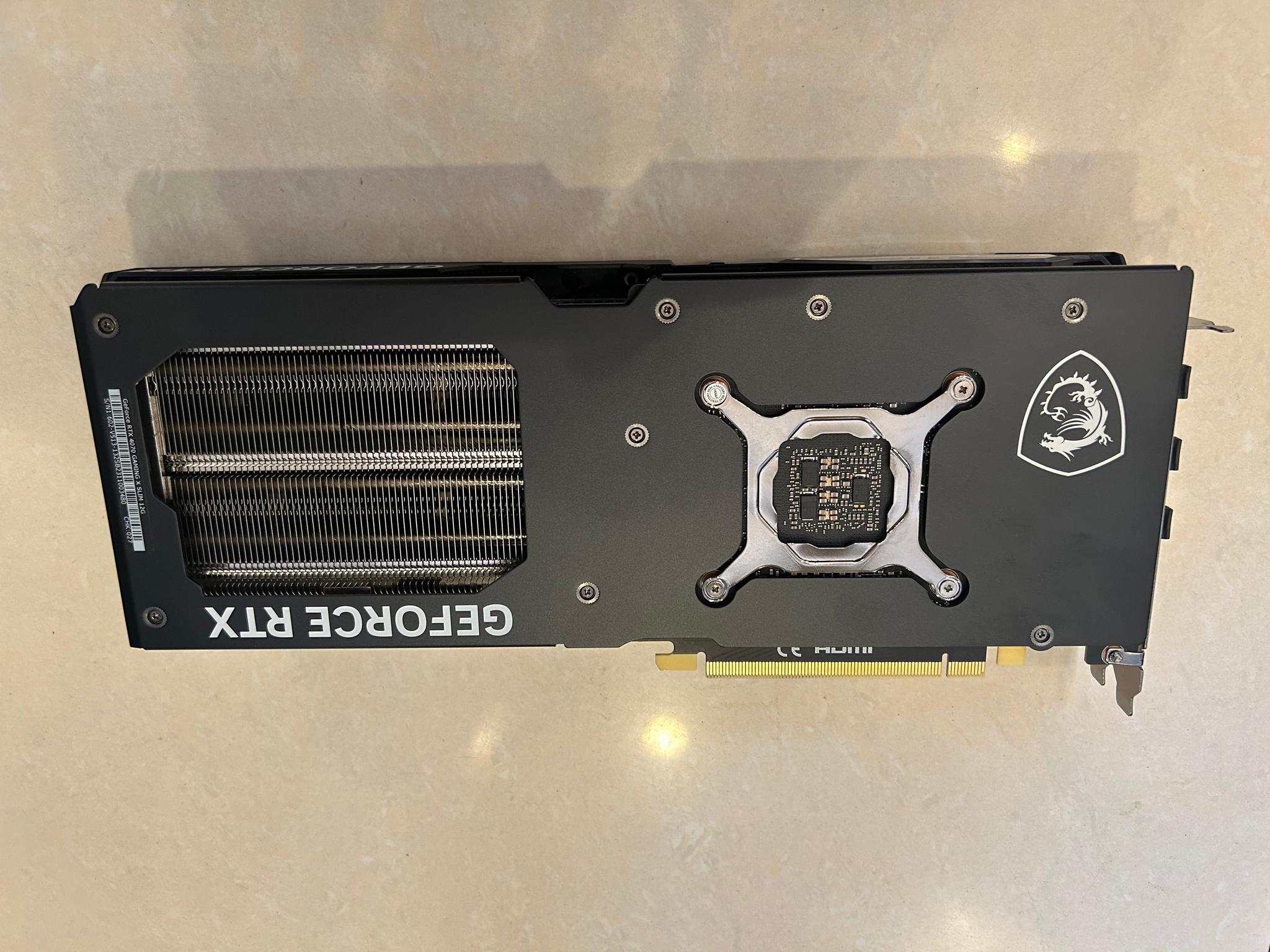 MSI GeForce RTX 4070 Gaming X Slim 12GB