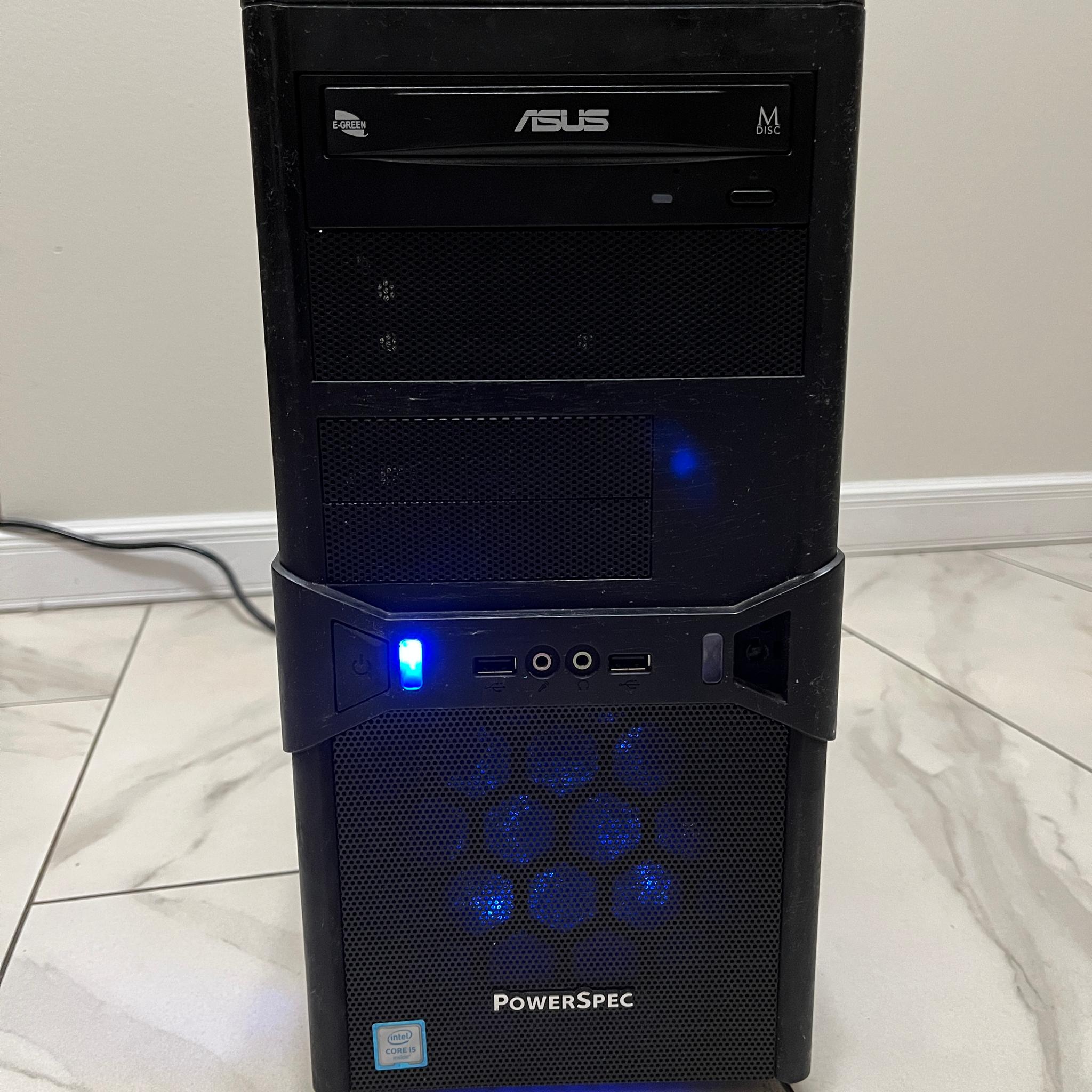 NVIDIA RTX 2060, Intel Core i5-7400, 16GB RAM, 480 GB SSD - Sleeper Office Gaming PC w/ Wi-Fi & BT