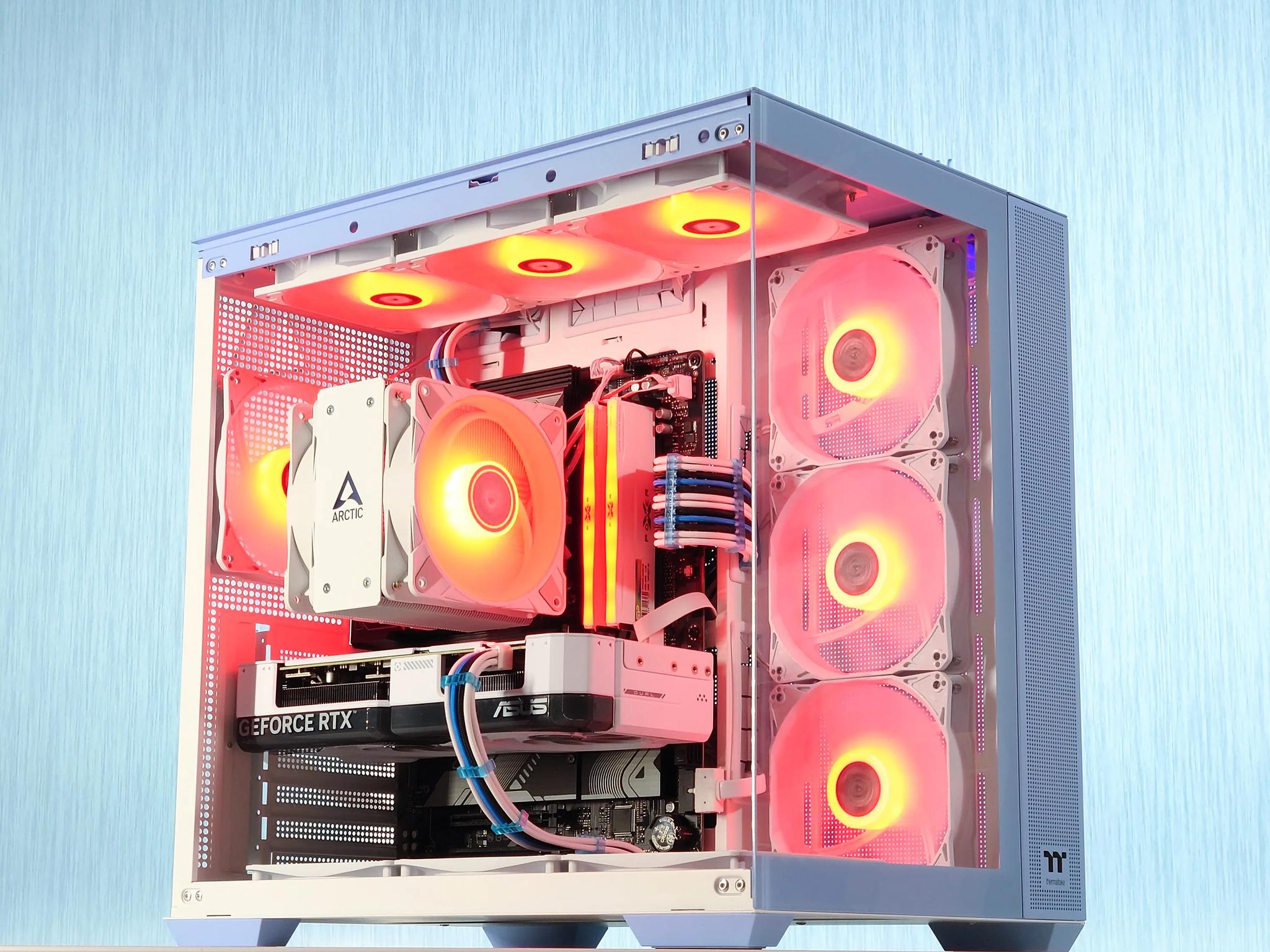 🤍🩵🖤Gaming PC🔲Nvidia RTX 4070 12GB🔲AMD Ryzen 5 7500F🔲32GB DDR5🔲1TB SSD