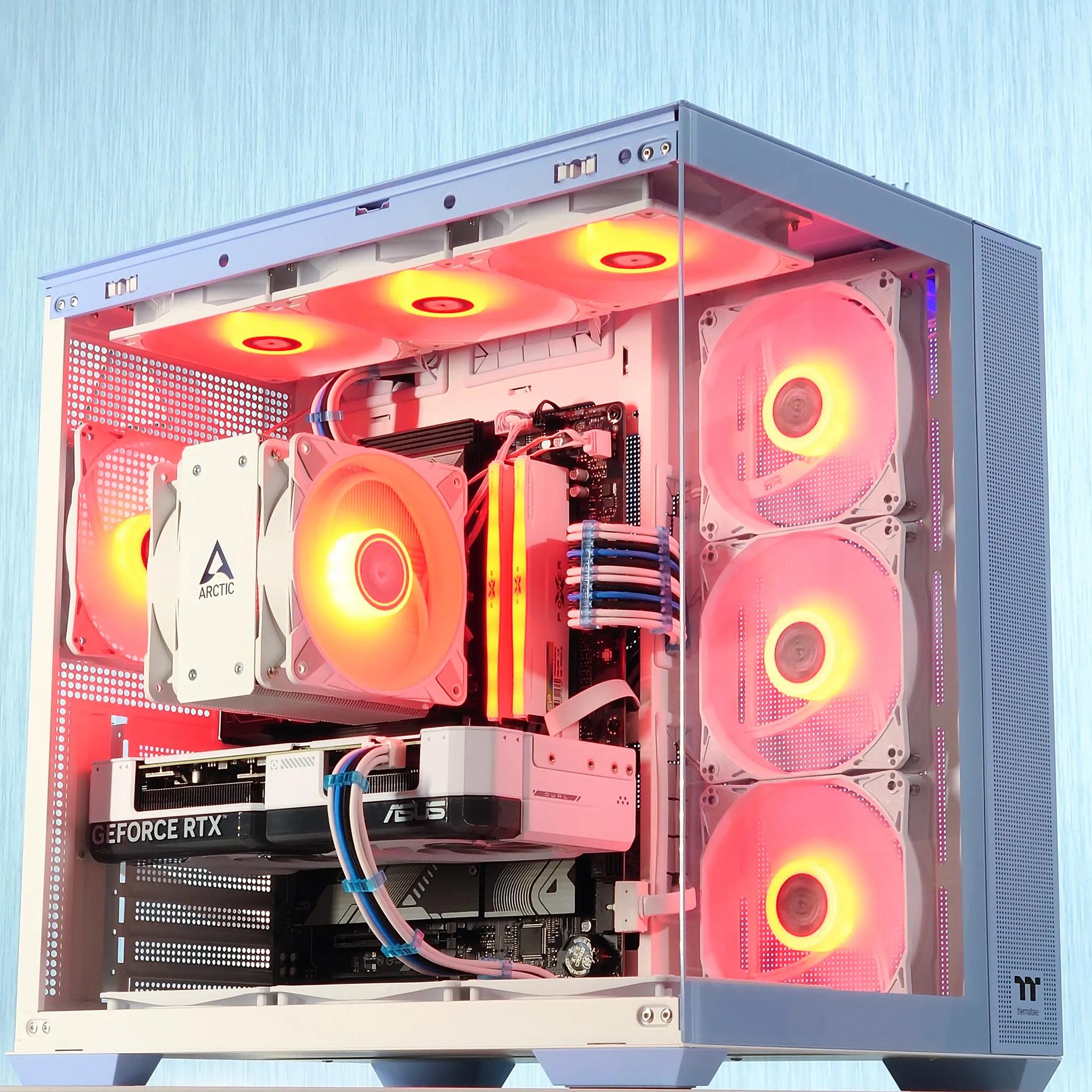 🤍🩵🖤Gaming PC🔲Nvidia RTX 4070 12GB🔲AMD Ryzen 5 7500F🔲32GB DDR5🔲1TB SSD