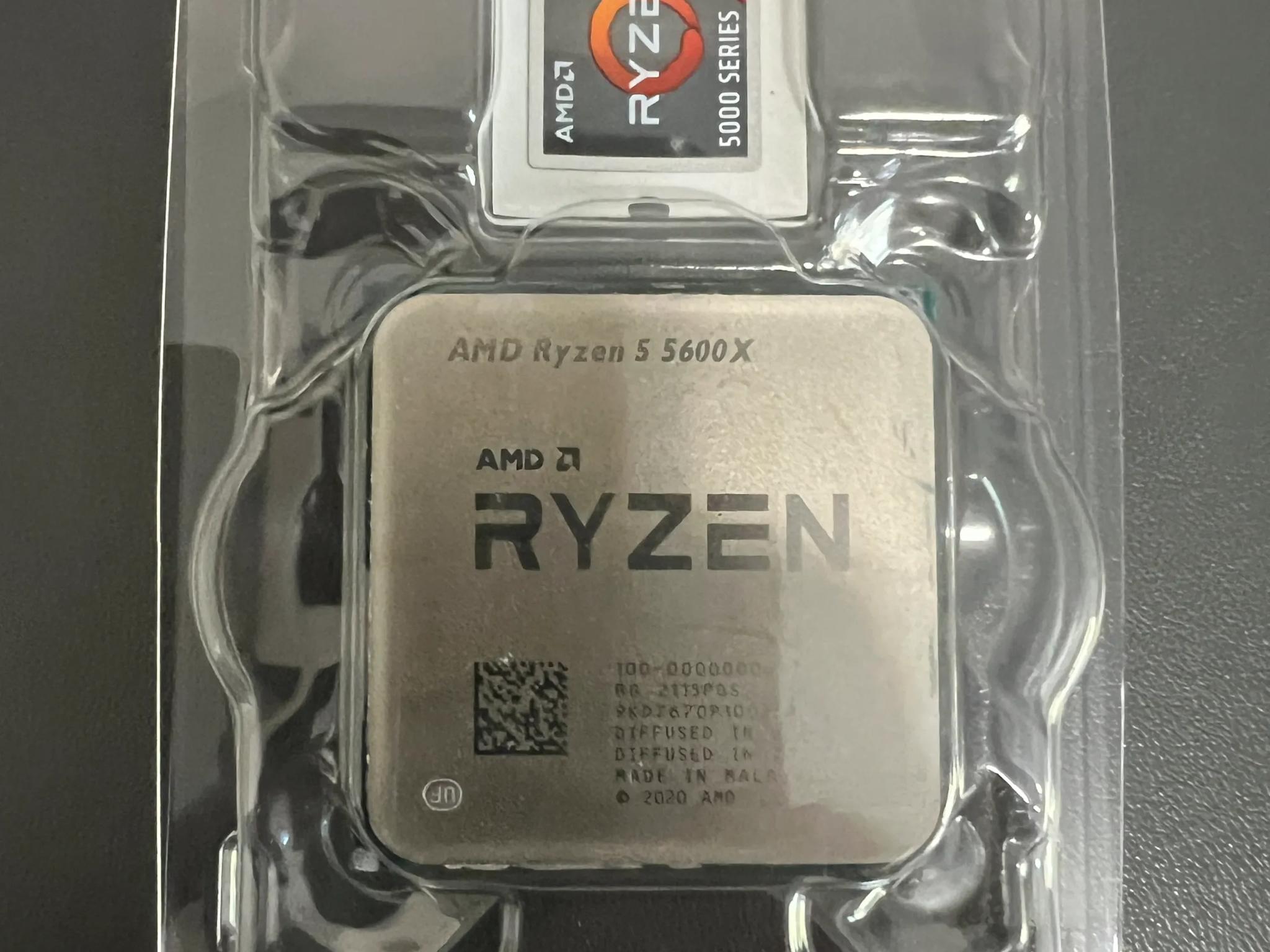 AMD Ryzen 5 5600X used, with Cooler unused