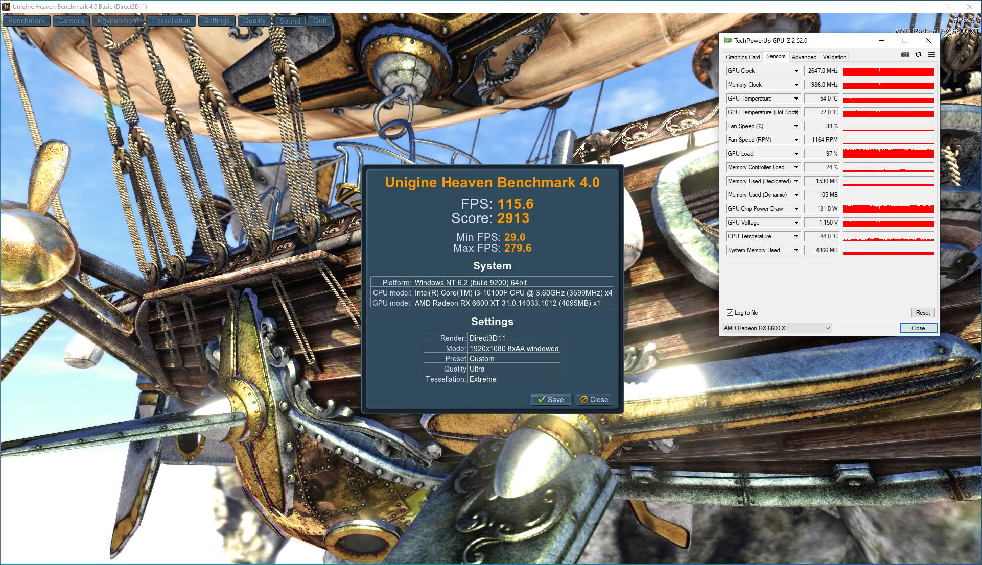 PowerColor Red Devil AMD Radeon RX 6600 XT 8GB GDDR6 Graphics Card, Used