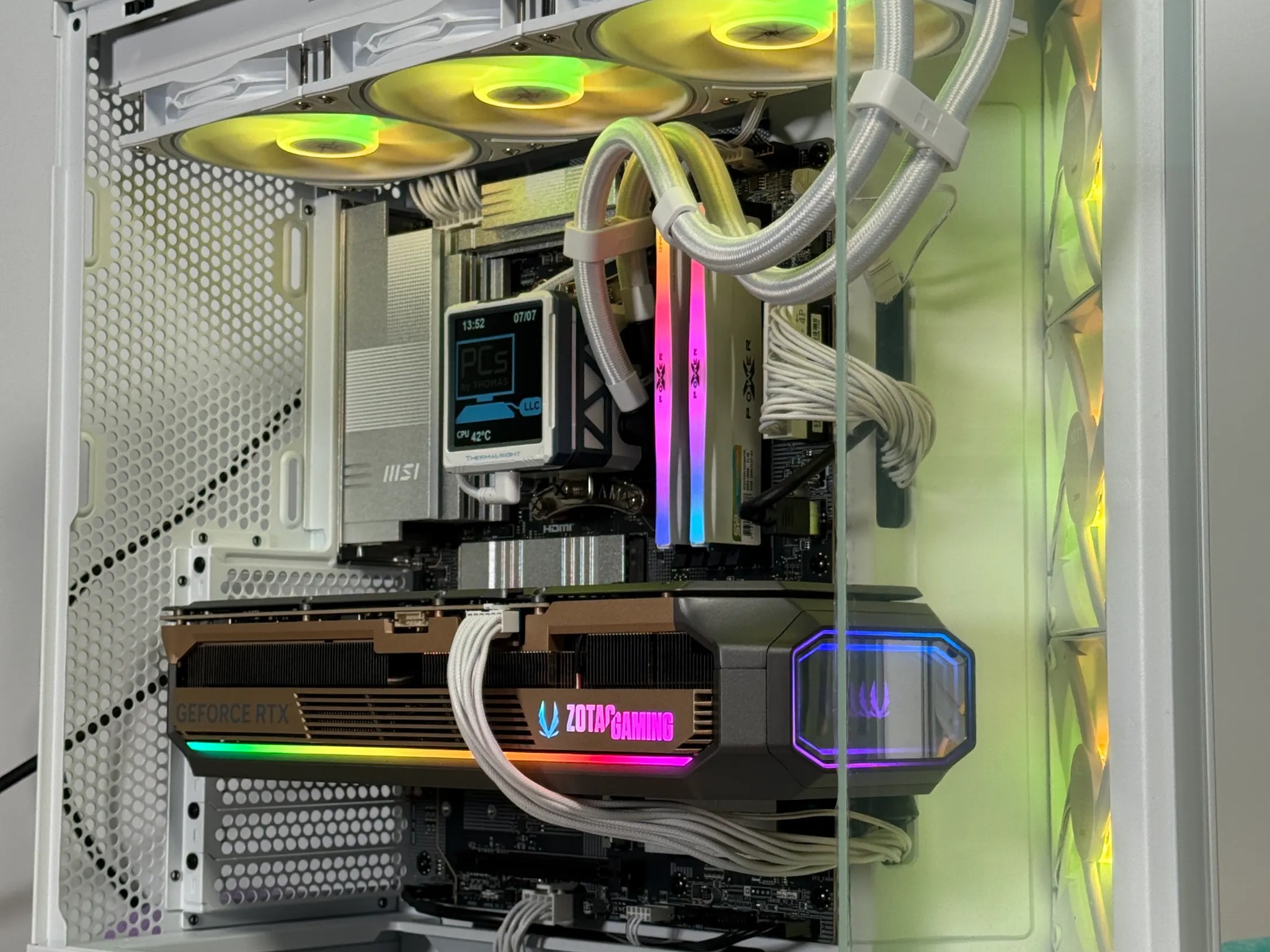 RTX 5090 Ryzen 7 9800x3d Battlestation 64gb DDR5 4TB NVME