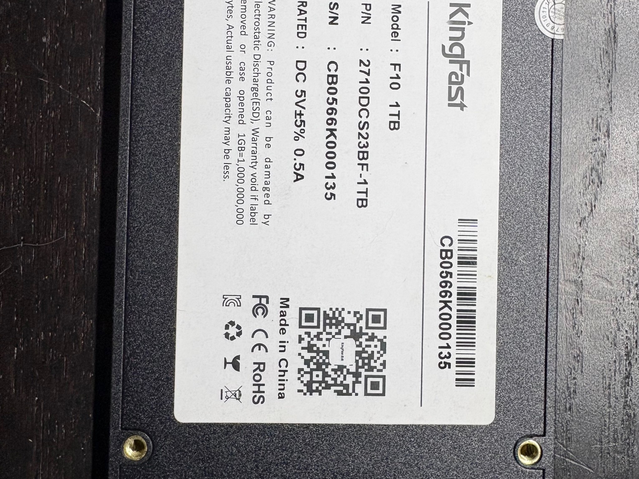 KingFast 1TB - SATA