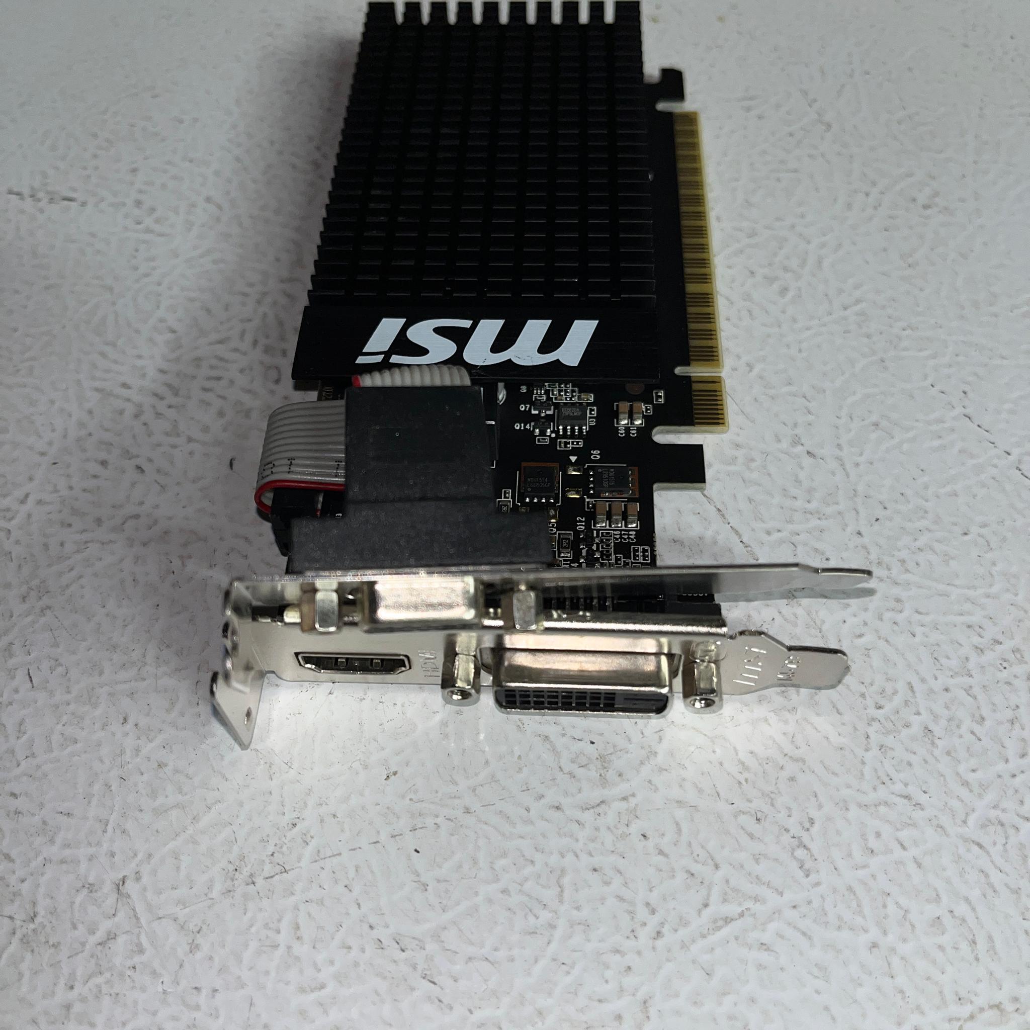 MSI GeForce GT 710 1GB DDR3 GT 710 1GD3H LP – Low‑Profile Bracket – Tested