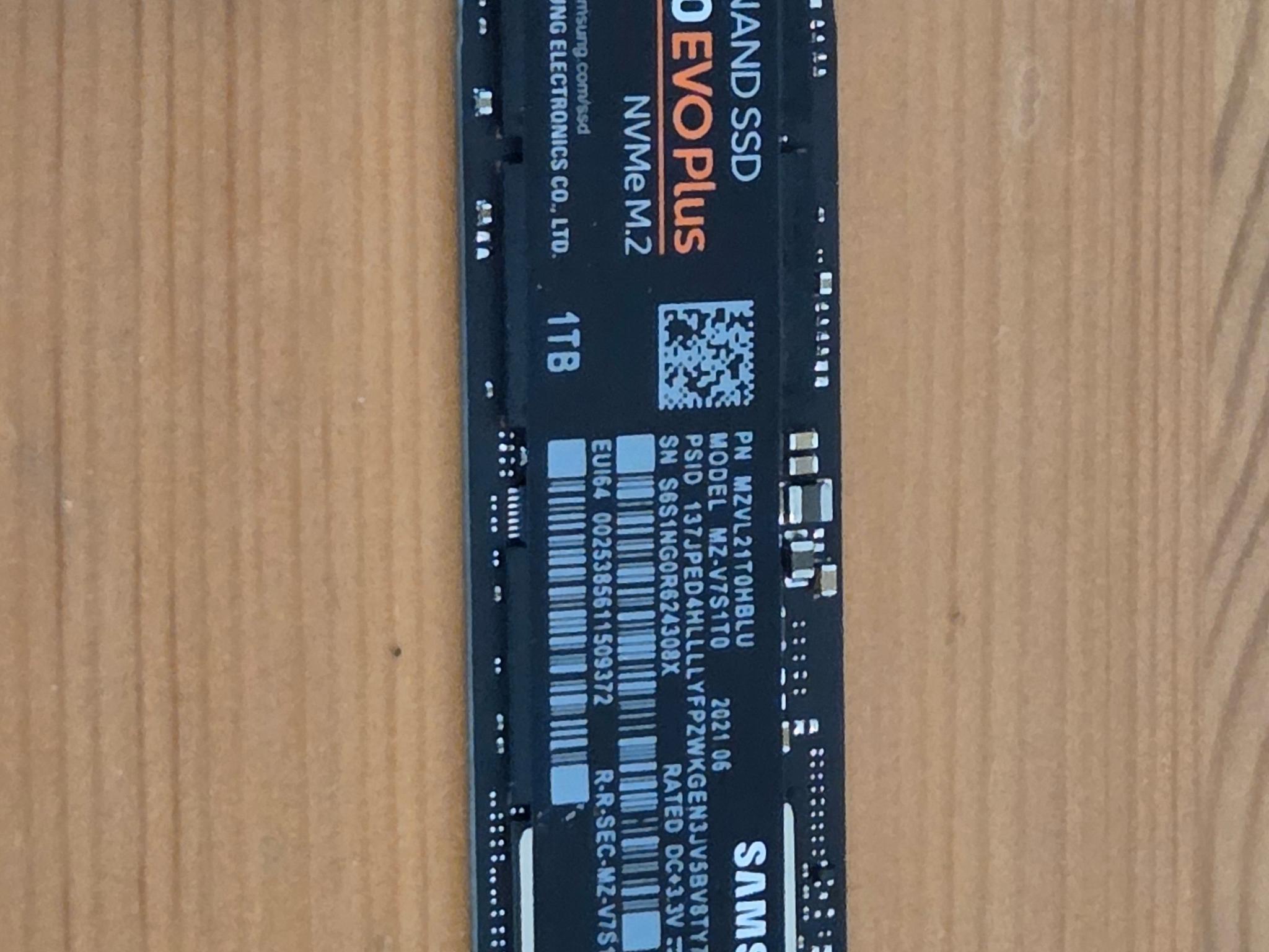 Samsung 970 Evo Plus 1TB SSD