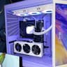 Purple HYTE Y70 Gaming PC ,Ryzen 7 7700X ,RTX 4060 Ti ,Headset + Mouse , Like New