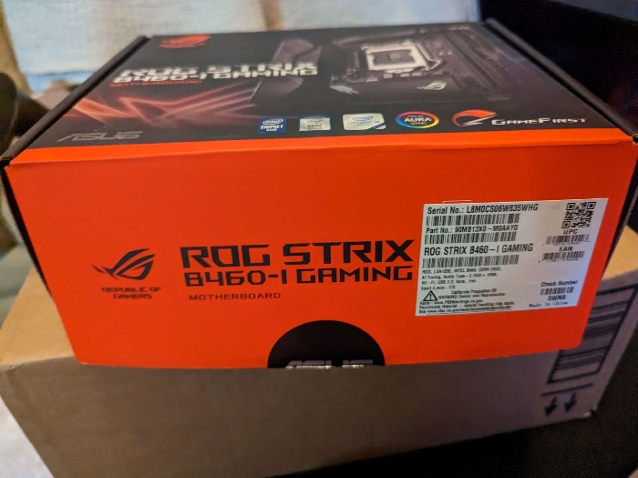 Open Box, Never used ROG Strix B460-i Gaming mITX