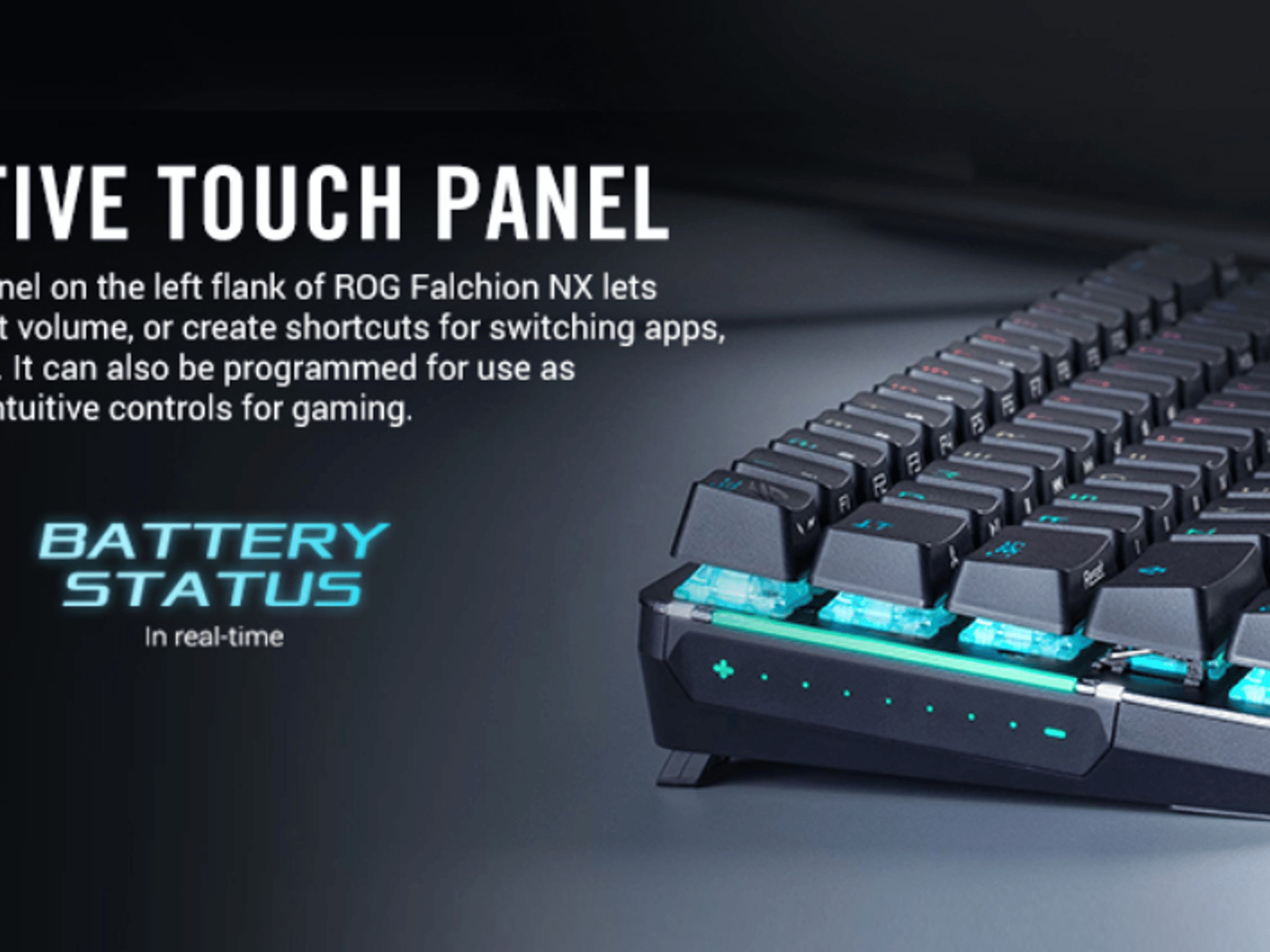 ASUS ROG Falchion NX 65% Wireless RGB Gaming Mechanical Keyboard | ROG NX Red Linear Switches