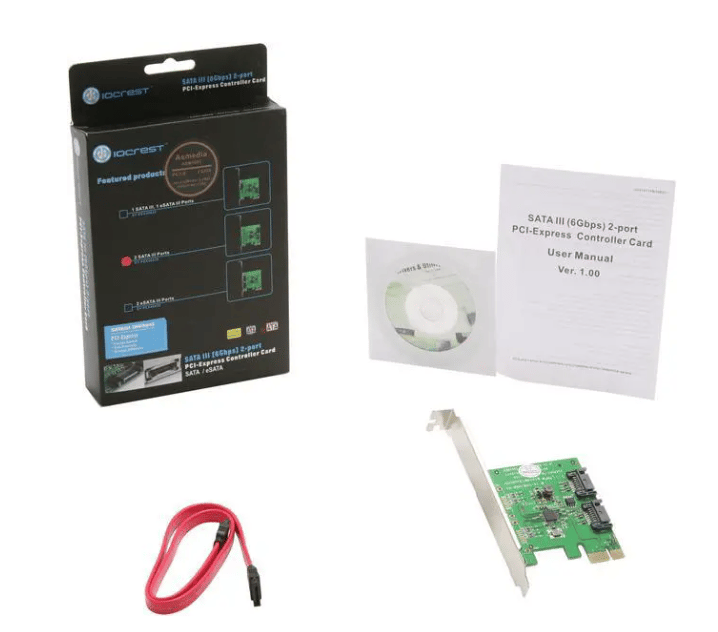 NEW IOCREST (SYBA) SY-PEX40039 PCI-Express 2.0 SATA III (6.0Gbs) Controller Card