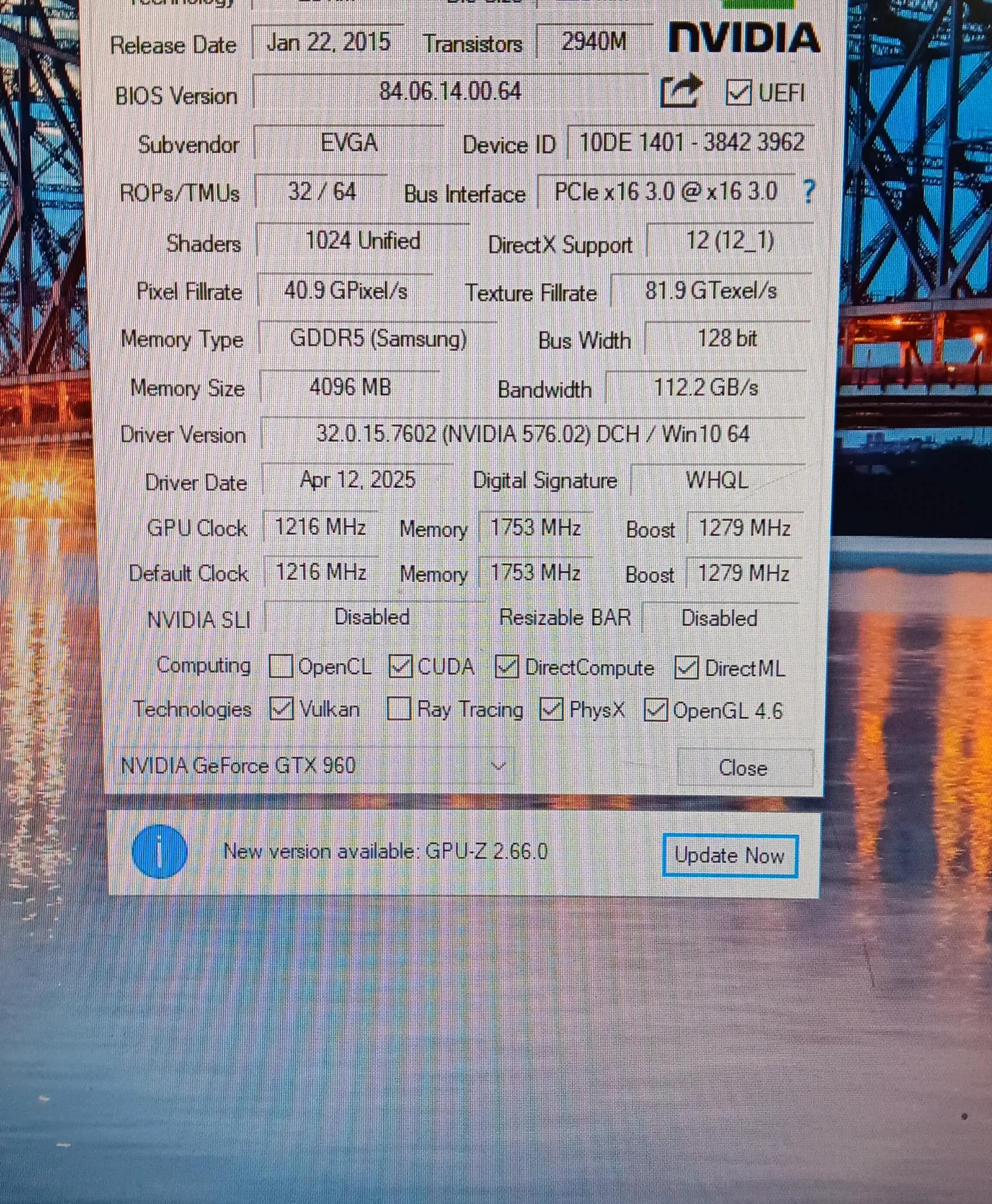 EVGA GeForce GTX-960 4GB Graphics Card