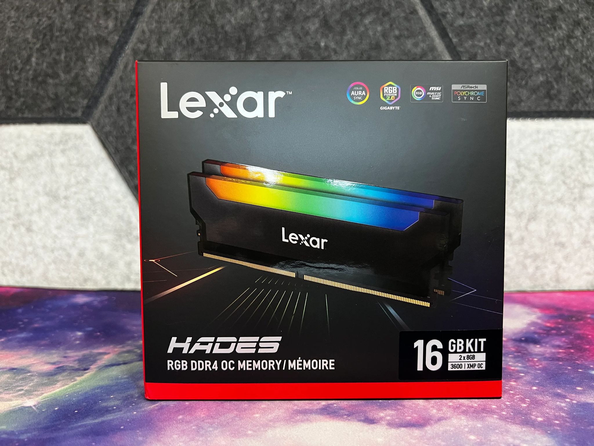 Lexar Hades 16GB (2 x 8GB) RGB DDR4 3600Mhz CL18 Memory Kit