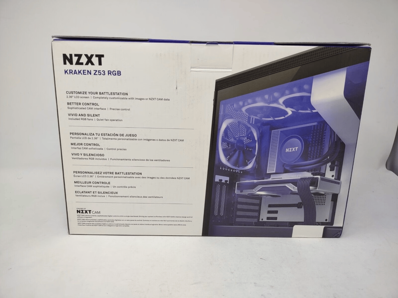 NZXT Kraken Z53 RGB 240mm Liquid Cooler with LCD Display (RL-KRZ53-RW)