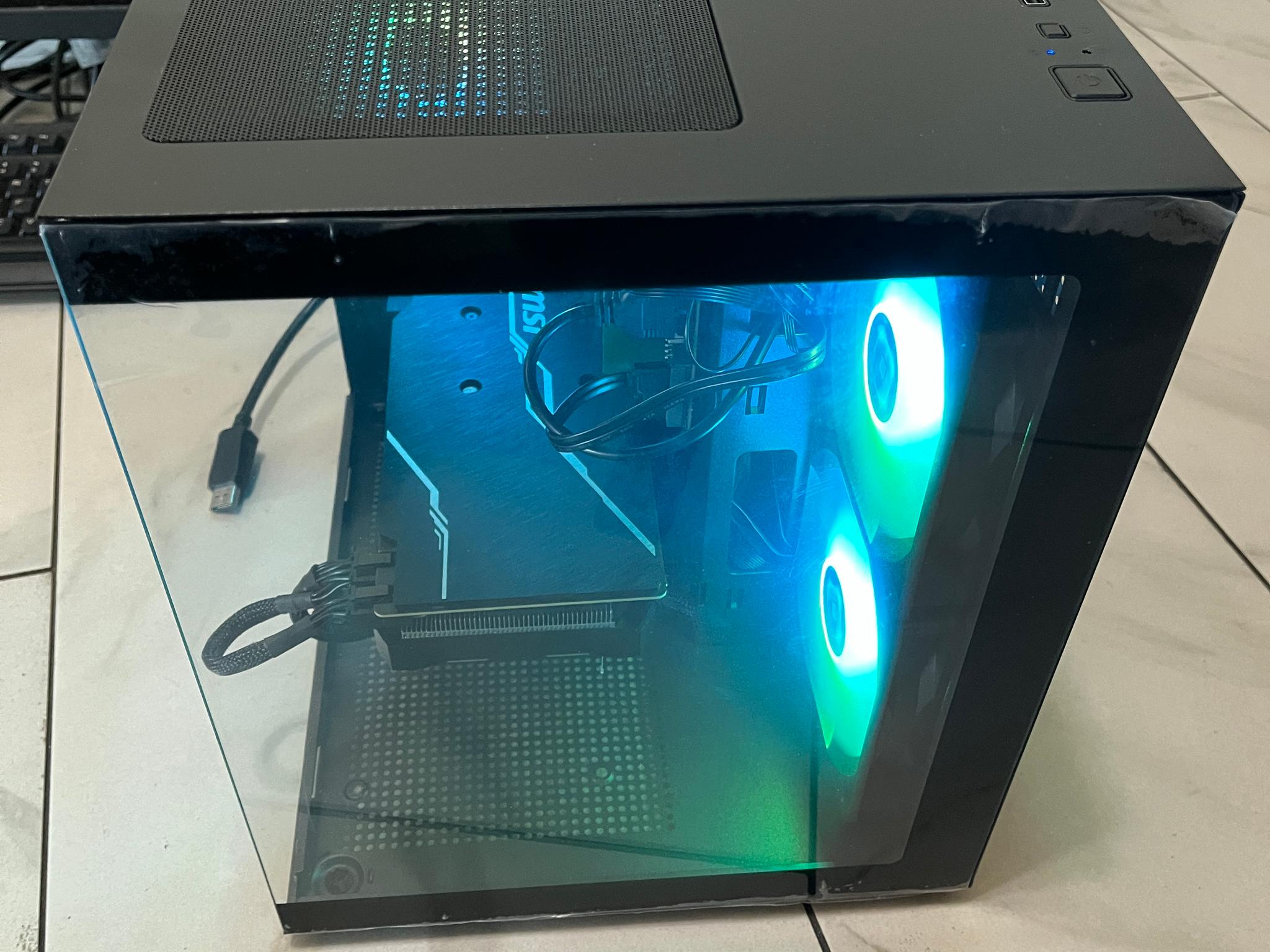 🟢🔥NVIDIA RTX 2070 Super, Intel i5-9400, 16GB RAM, 870 GB Storage, High Performance RGB Gaming PC 🖥️