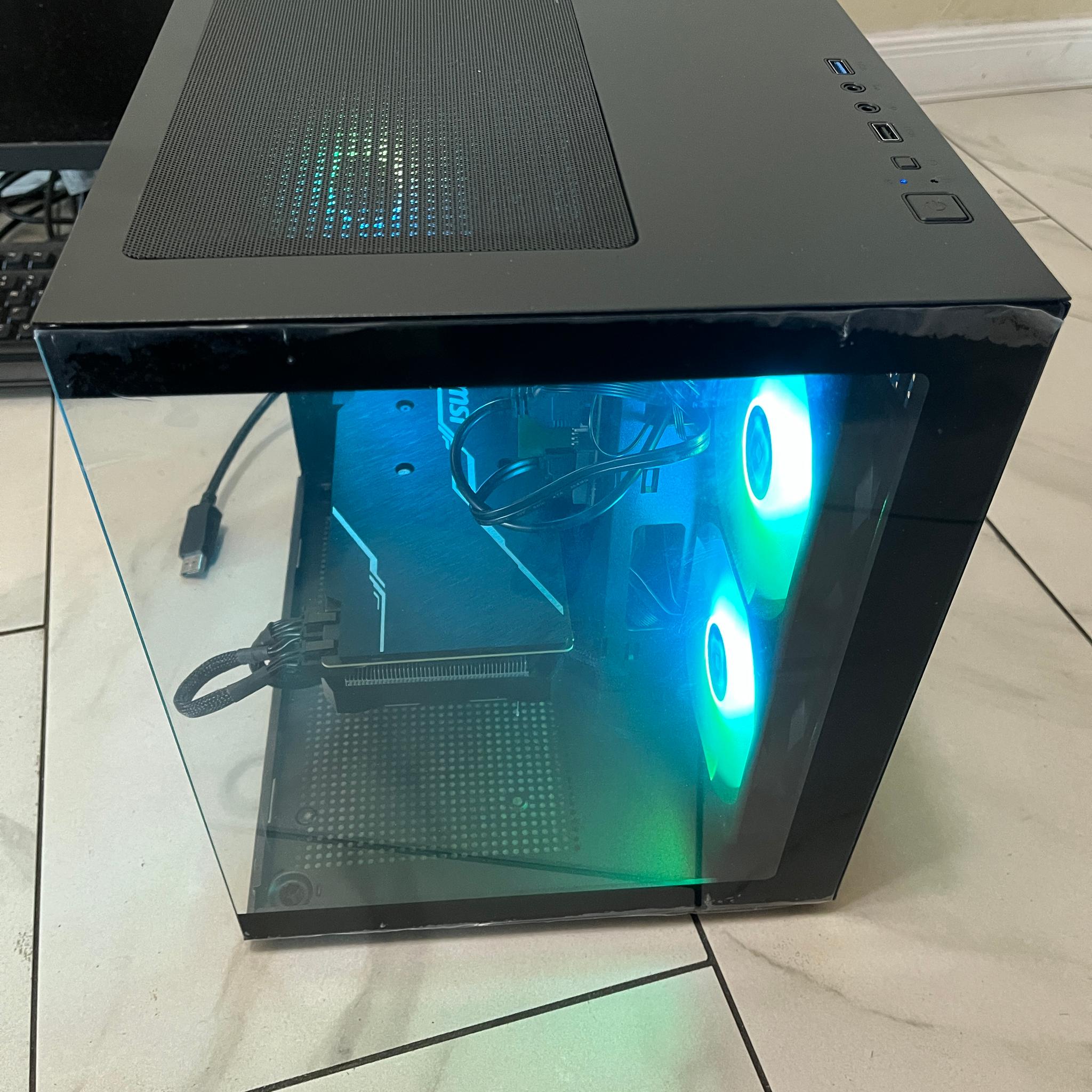 🟢🔥NVIDIA RTX 2070 Super, Intel i5-9400, 16GB RAM, 870 GB Storage, High Performance RGB Gaming PC 🖥️
