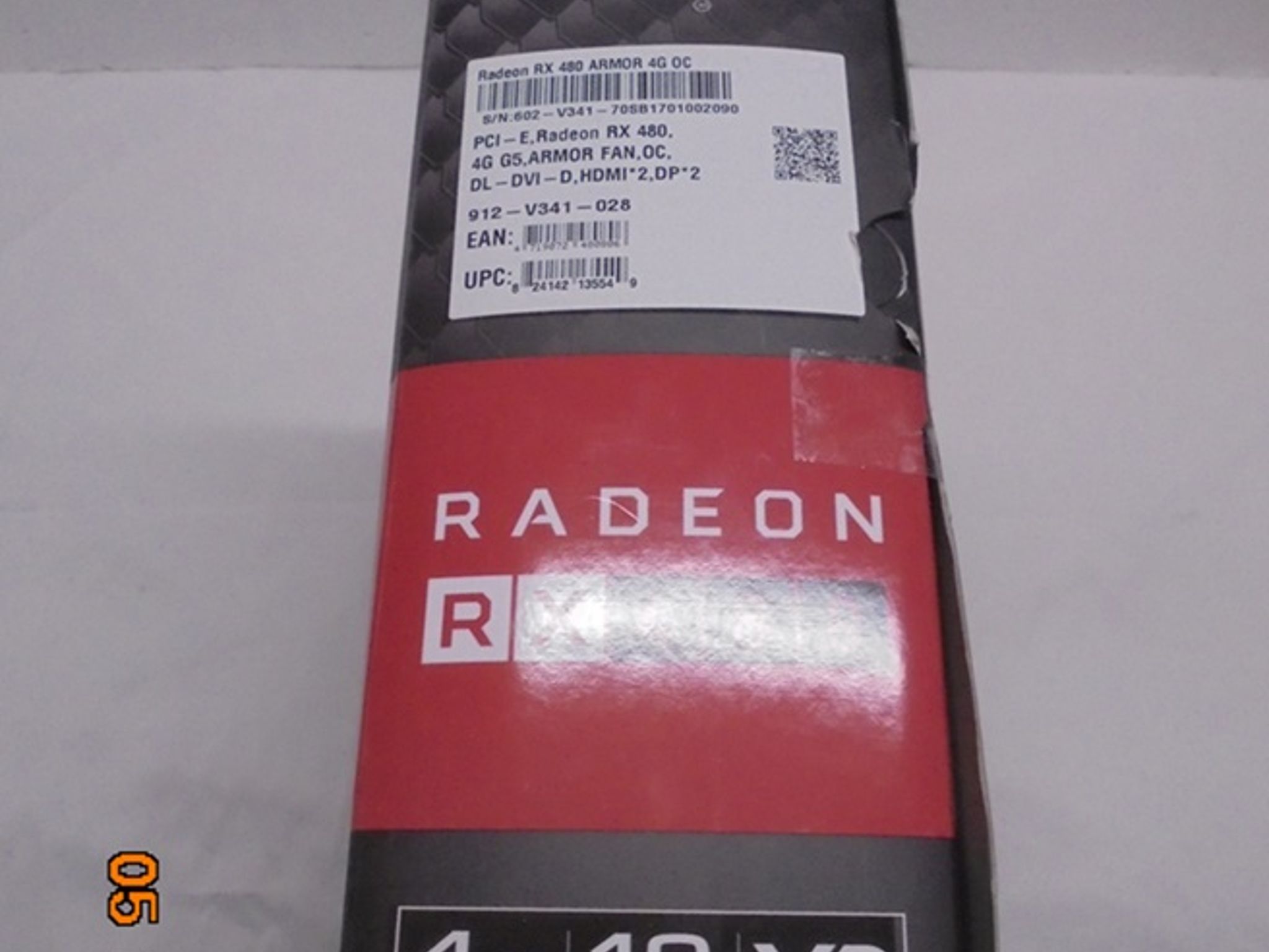 MSI RX 480 Armor 4GB OC/Like New/Open Box Condition