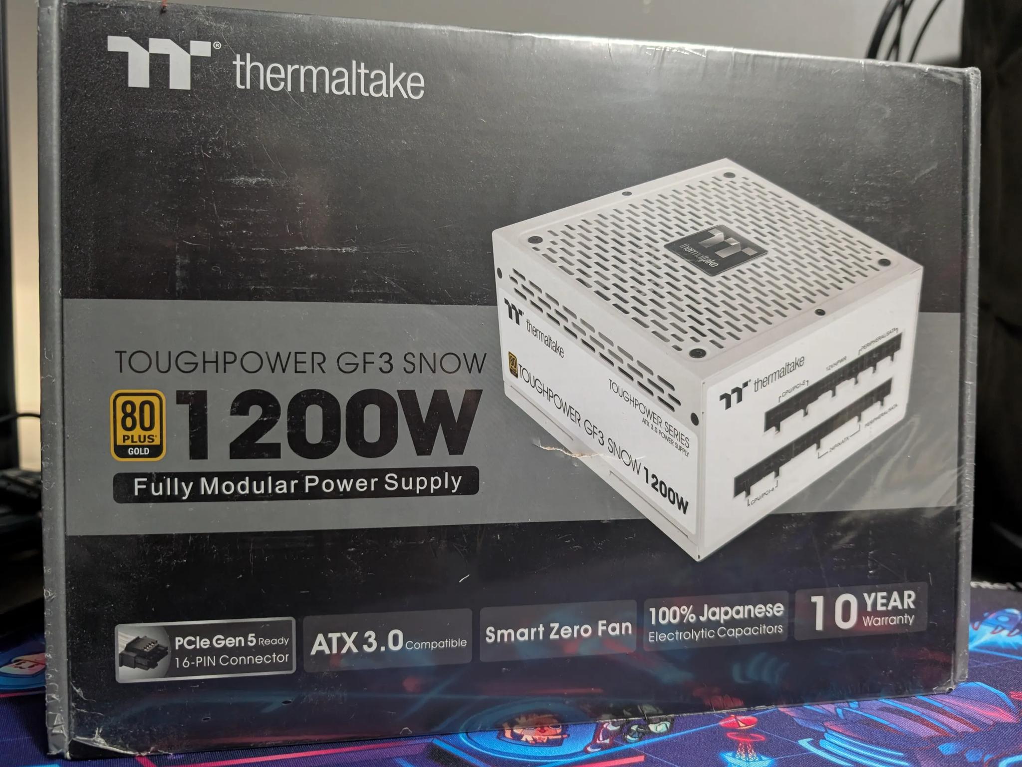 Thermaltake Toughpower GF3 Snow 1200W 80+ Gold Power Supply *SEALED*