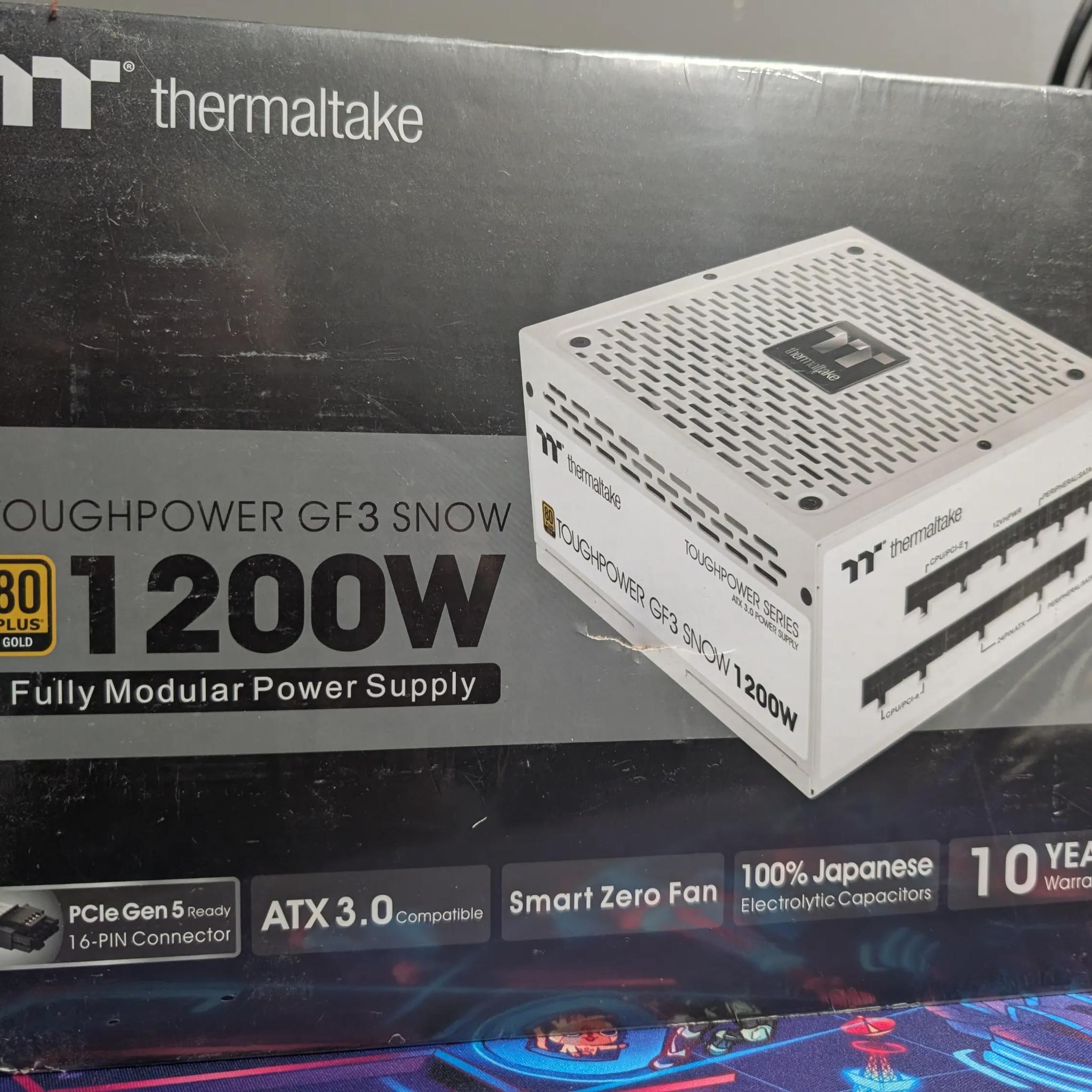 Thermaltake Toughpower GF3 Snow 1200W 80+ Gold Power Supply *SEALED*