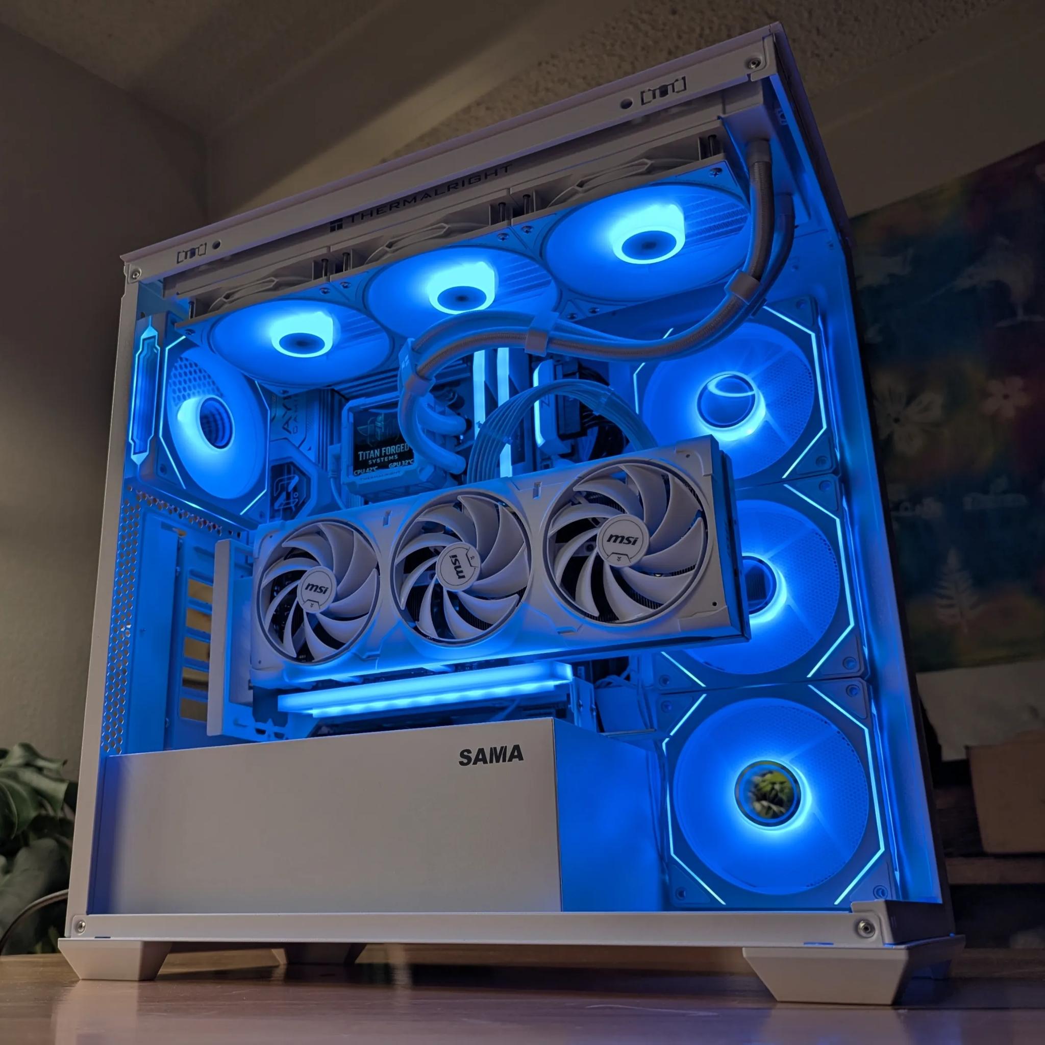 🐺 Wulfric | 5080 | 9800X3D | Whiteout Gaming Beast | 32GB DDR5 | 2TB +1 TB NVMe