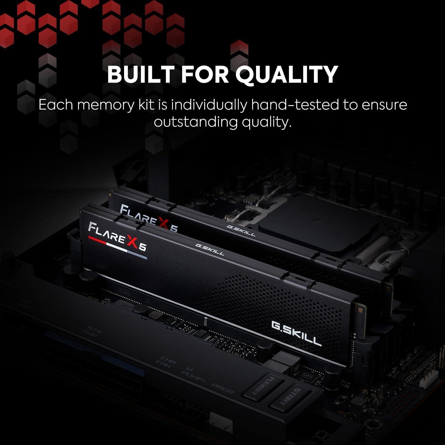 NEW G.Skill Flare X5 Series 32GB (2 x 16GB) DDR5-6000 PC5-48000 CL32 Dual Channel Desktop Memory Kit