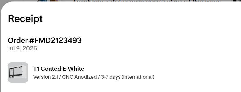 Brand New Sealed FormD T1 V2.1 CNC – E-White - PCIe 4.0 Riser - FAST SHIPMENT