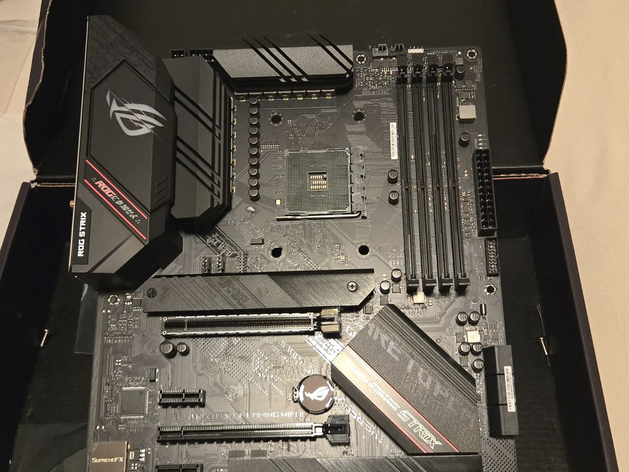ASUS ROG STRIX B550F Wifi 2 Motherboard. AM4, DDR4, PCIE 4.0, Dual M.2 slots, RGB, Wifi 6e