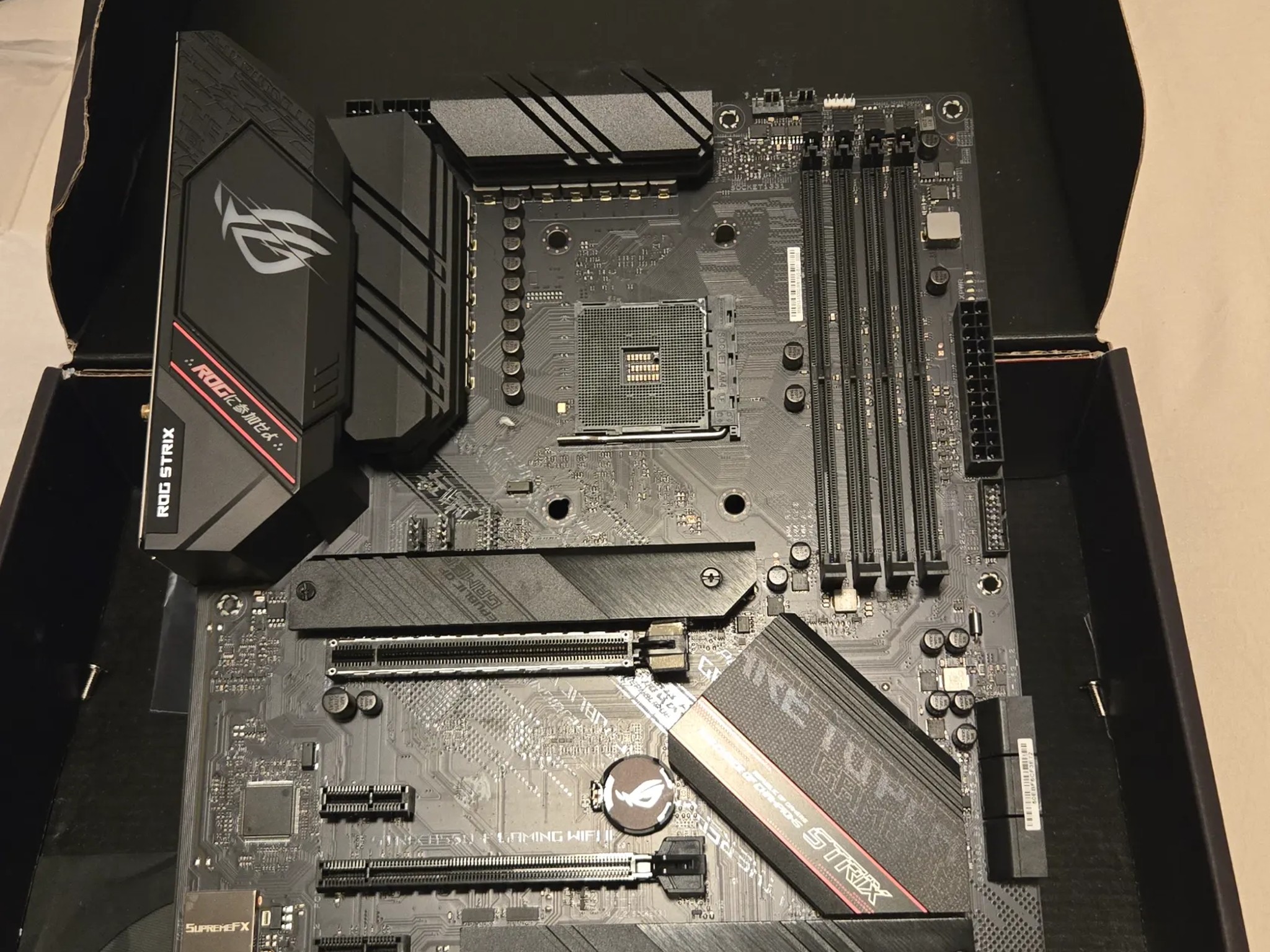 ASUS ROG STRIX B550F Wifi 2 Motherboard. AM4, DDR4, PCIE 4.0, Dual M.2 slots, RGB, Wifi 6e