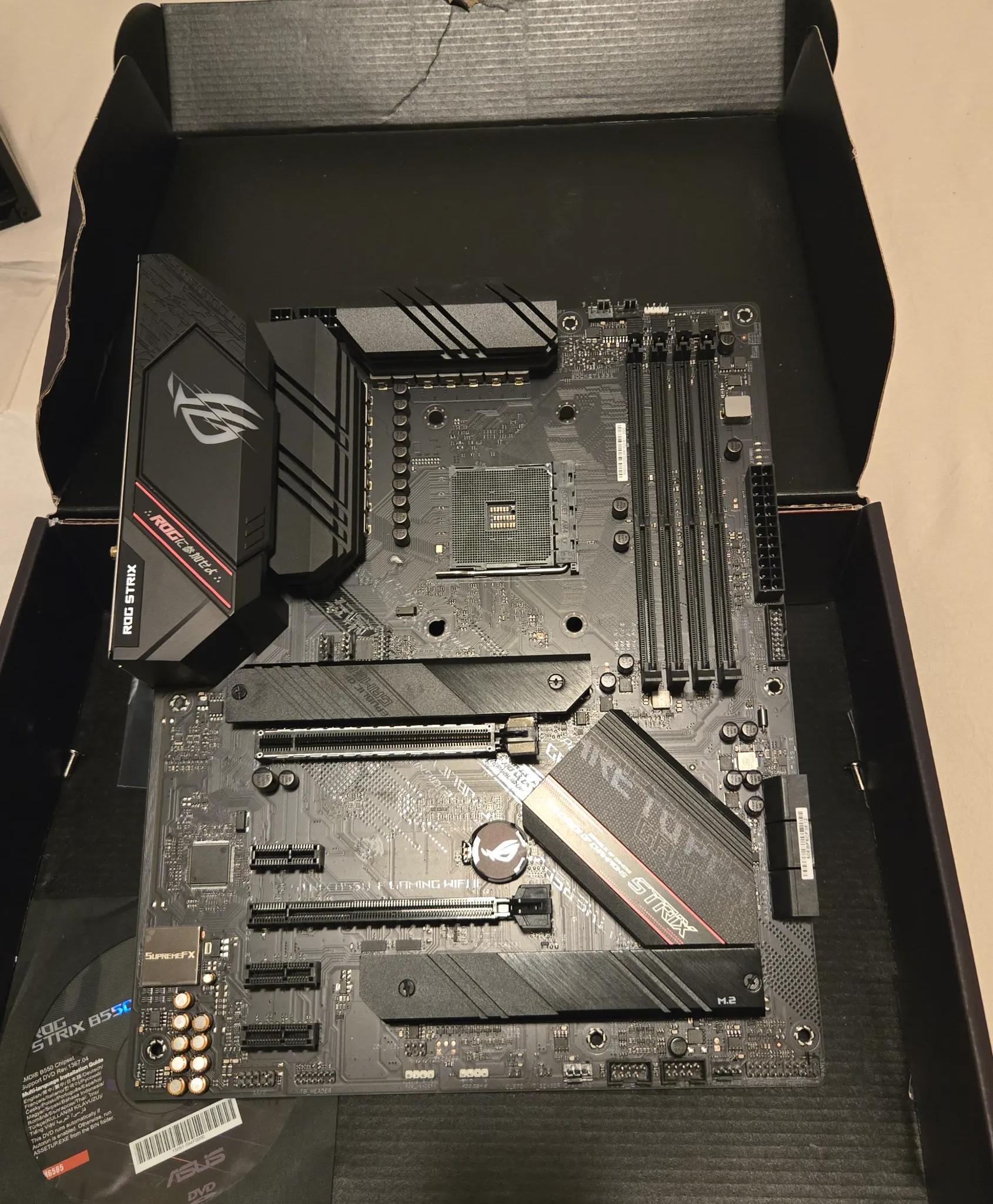 ASUS ROG STRIX B550F Wifi 2 Motherboard. AM4, DDR4, PCIE 4.0, Dual M.2 slots, RGB, Wifi 6e
