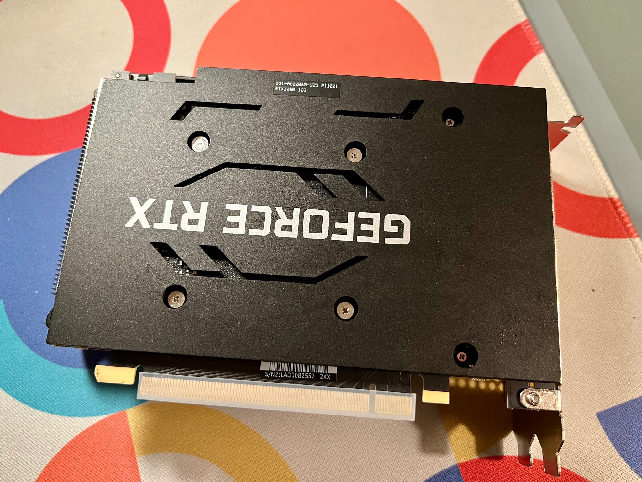 MSI NVIDIA GeForce RTX 3060 AERO ITX 12GB GPU