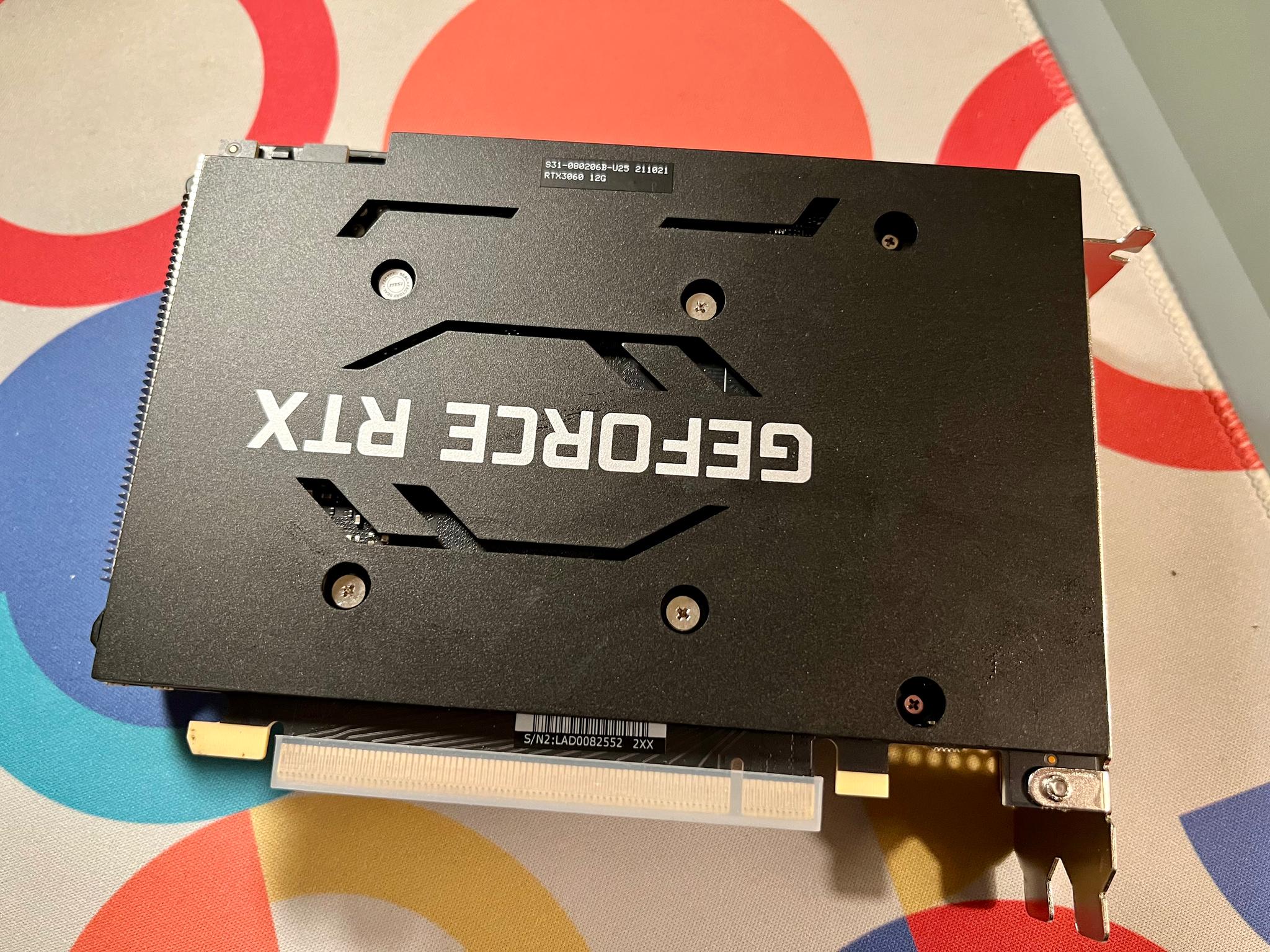 MSI NVIDIA GeForce RTX 3060 AERO ITX 12GB GPU