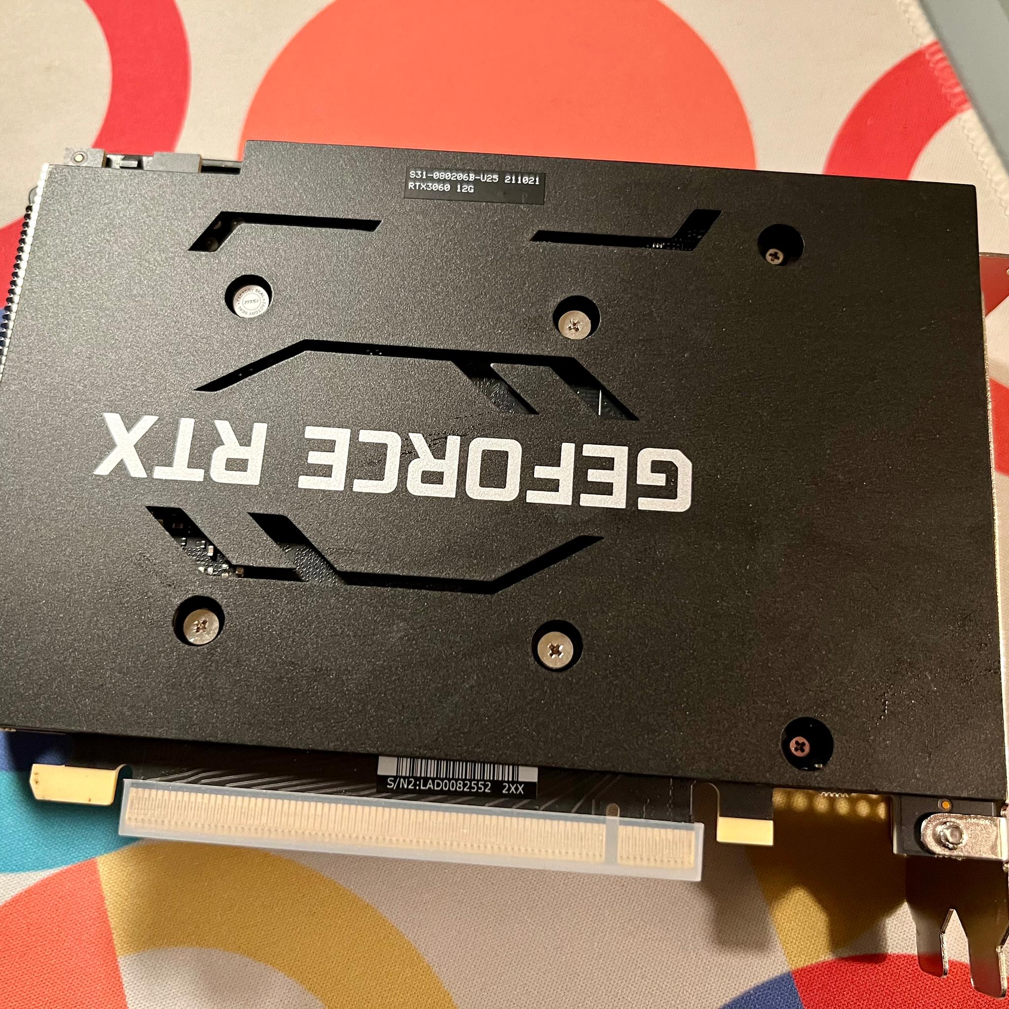 MSI NVIDIA GeForce RTX 3060 AERO ITX 12GB GPU