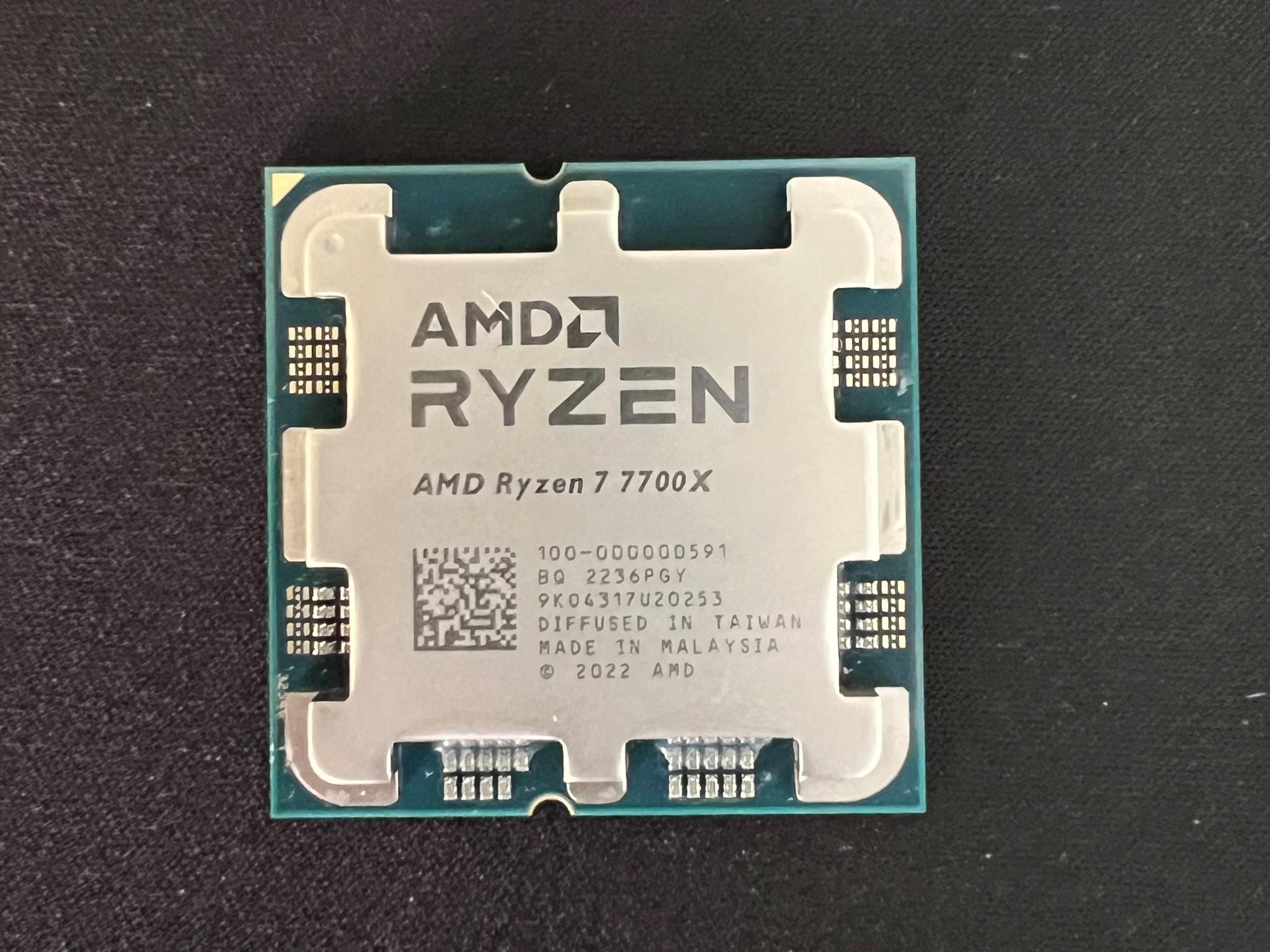 AMD Ryzen 7 7700X 8-Core, 16-Thread Unlocked Desktop Processor