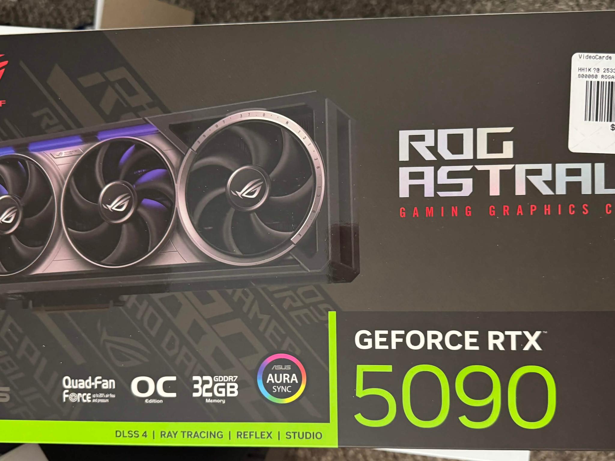 ASUS ROG Astral GeForce RTX 5090 32GB GDDR7 OC Edition
