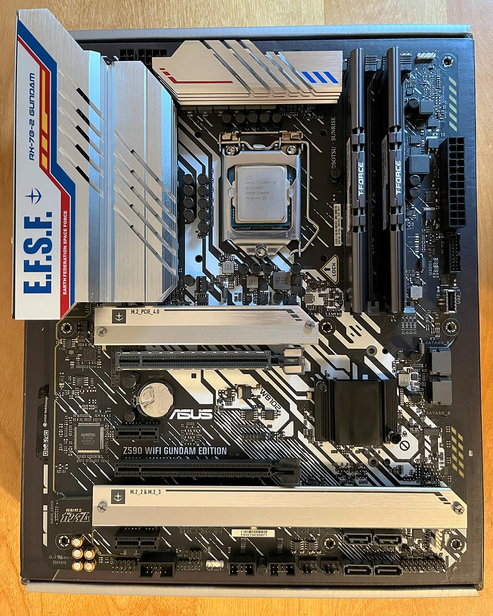 Z590 ASUS GUNDAM EDITION w/ Intel I9-11900KF & 32GB DDR4
