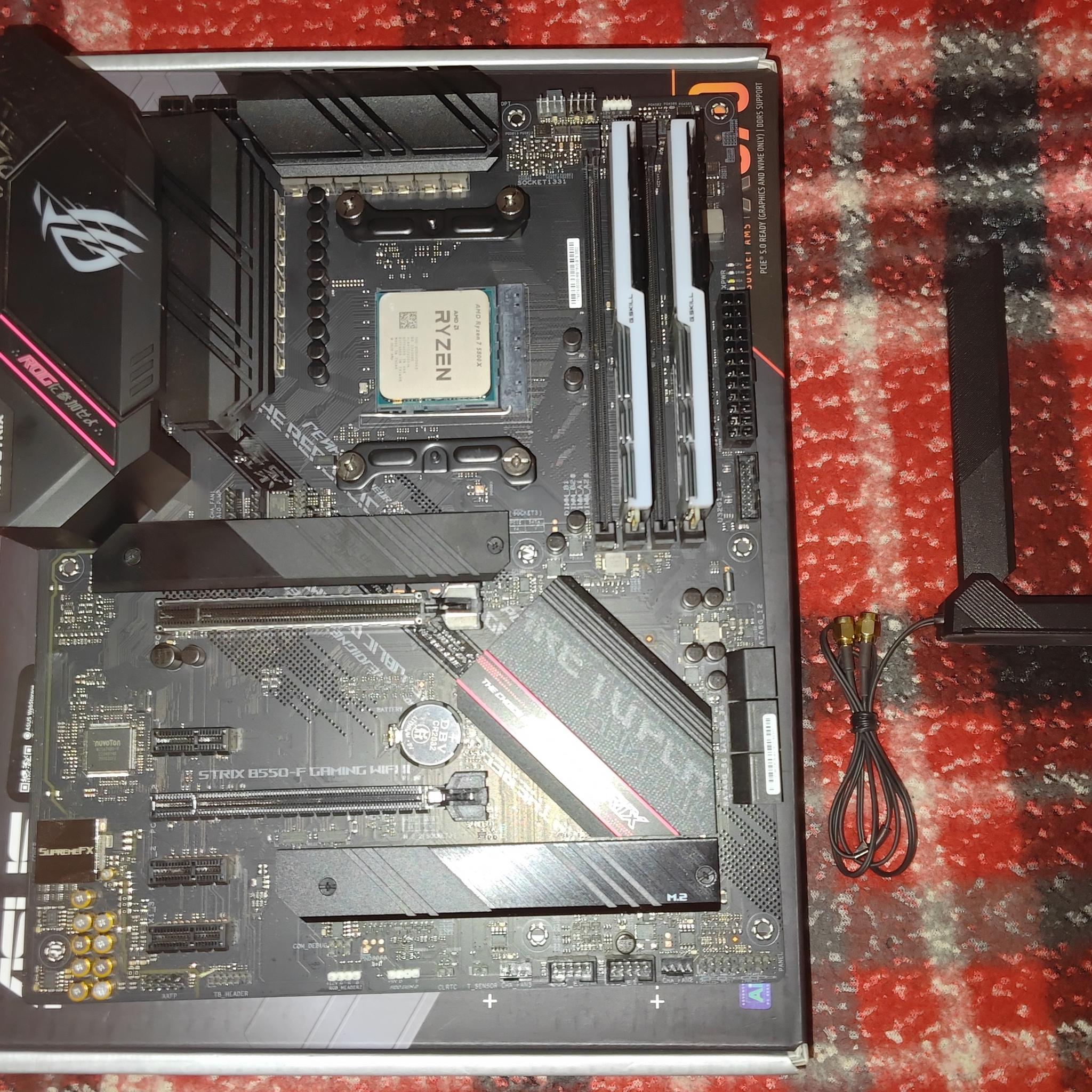 Ryzen 7 5800x and Radeon 7700xt (No case or storage)