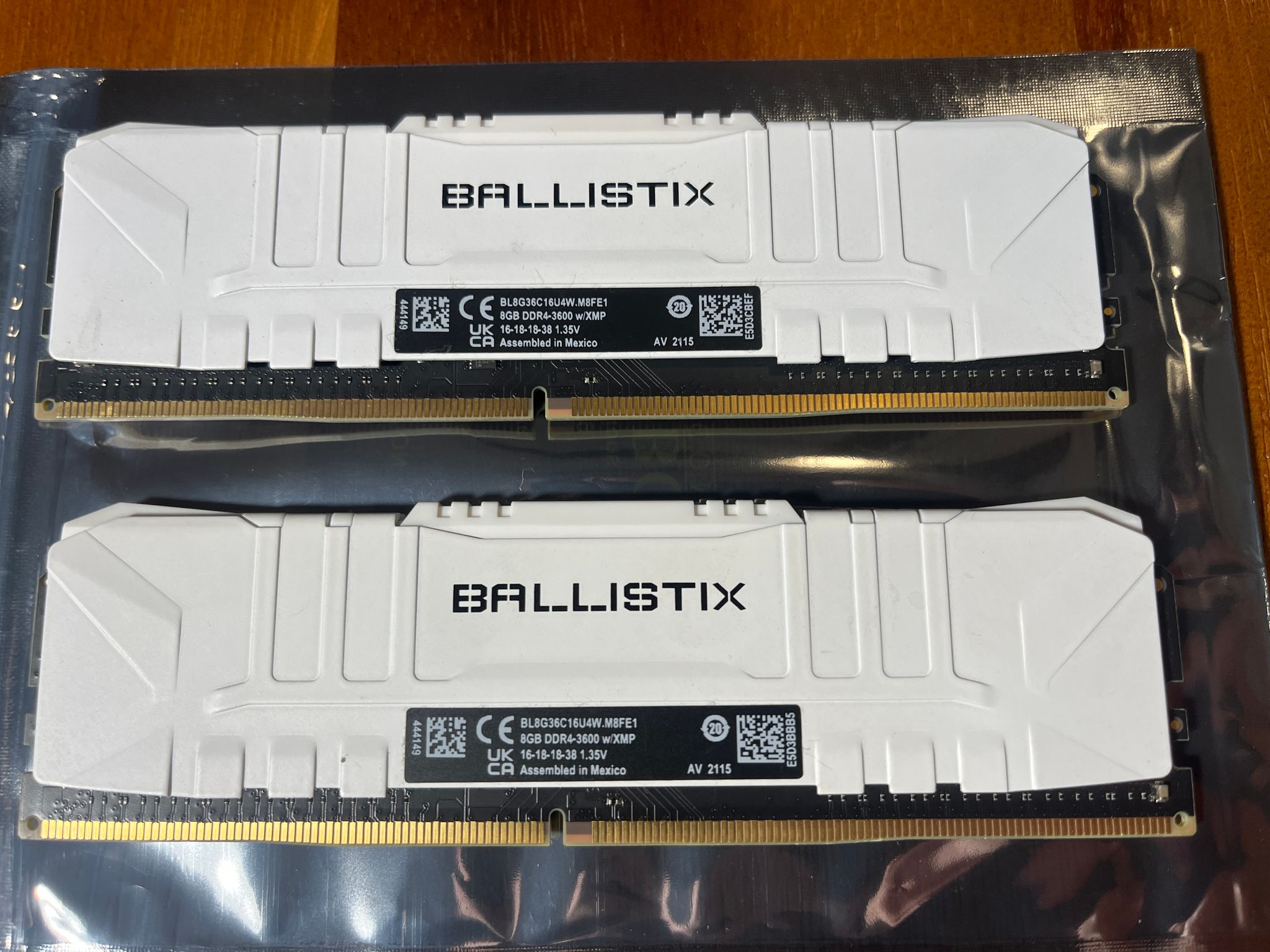 Crucial Ballistix DDR4-3600 16GB (2x8GB) DIMM XMP Desktop RAM BL8G36C16U4W.M8FE1