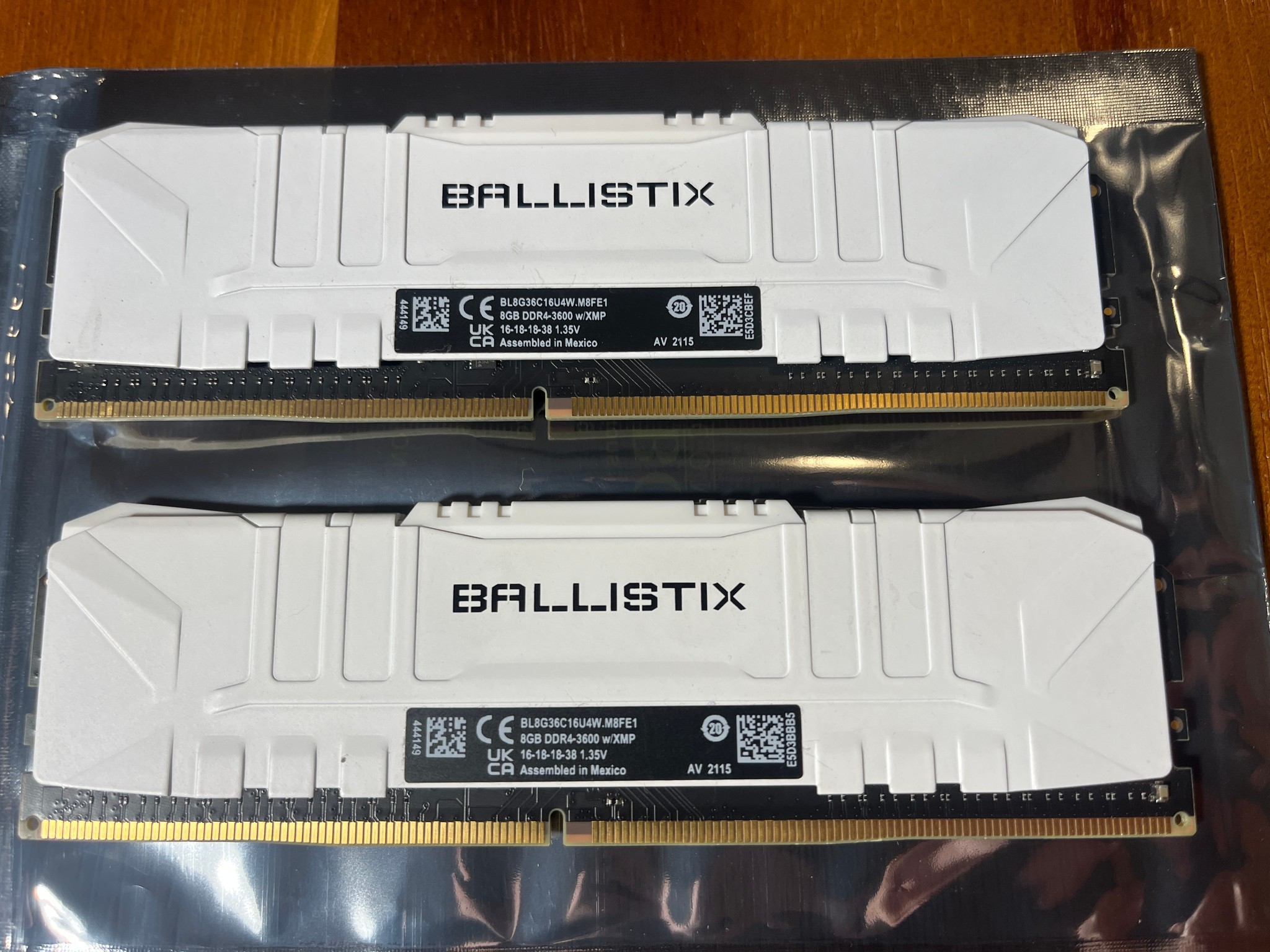 Crucial Ballistix DDR4-3600 16GB (2x8GB) DIMM XMP Desktop RAM BL8G36C16U4W.M8FE1