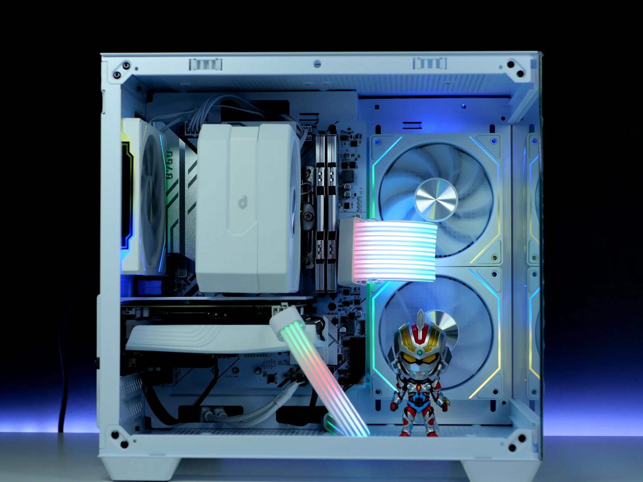 🌈|🧊 RTX 4060, Core i5, 32gb Ram, 1TB Gen 4.0 nvme White gaming PC