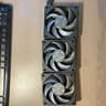 LIAN LI UNI Fan P28 120 Triple Pack Blackwith a Fan Speed Controller - P28120-3B