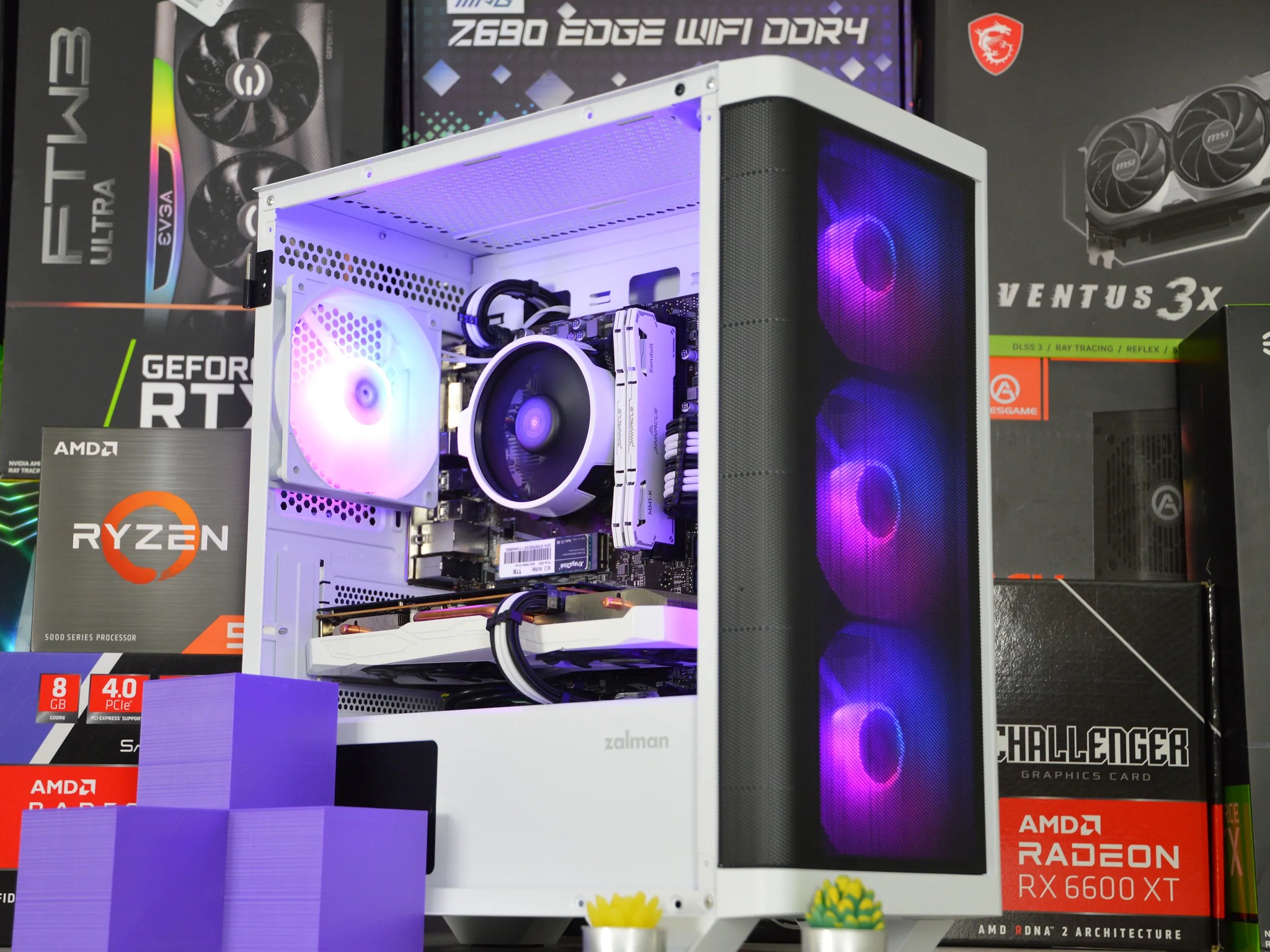 ☯️☯️| RX 6600XT 8GB | RYZEN 5 5500 | 16GB DDR4 RAM | 1TB NVME SSD | VaporWave |