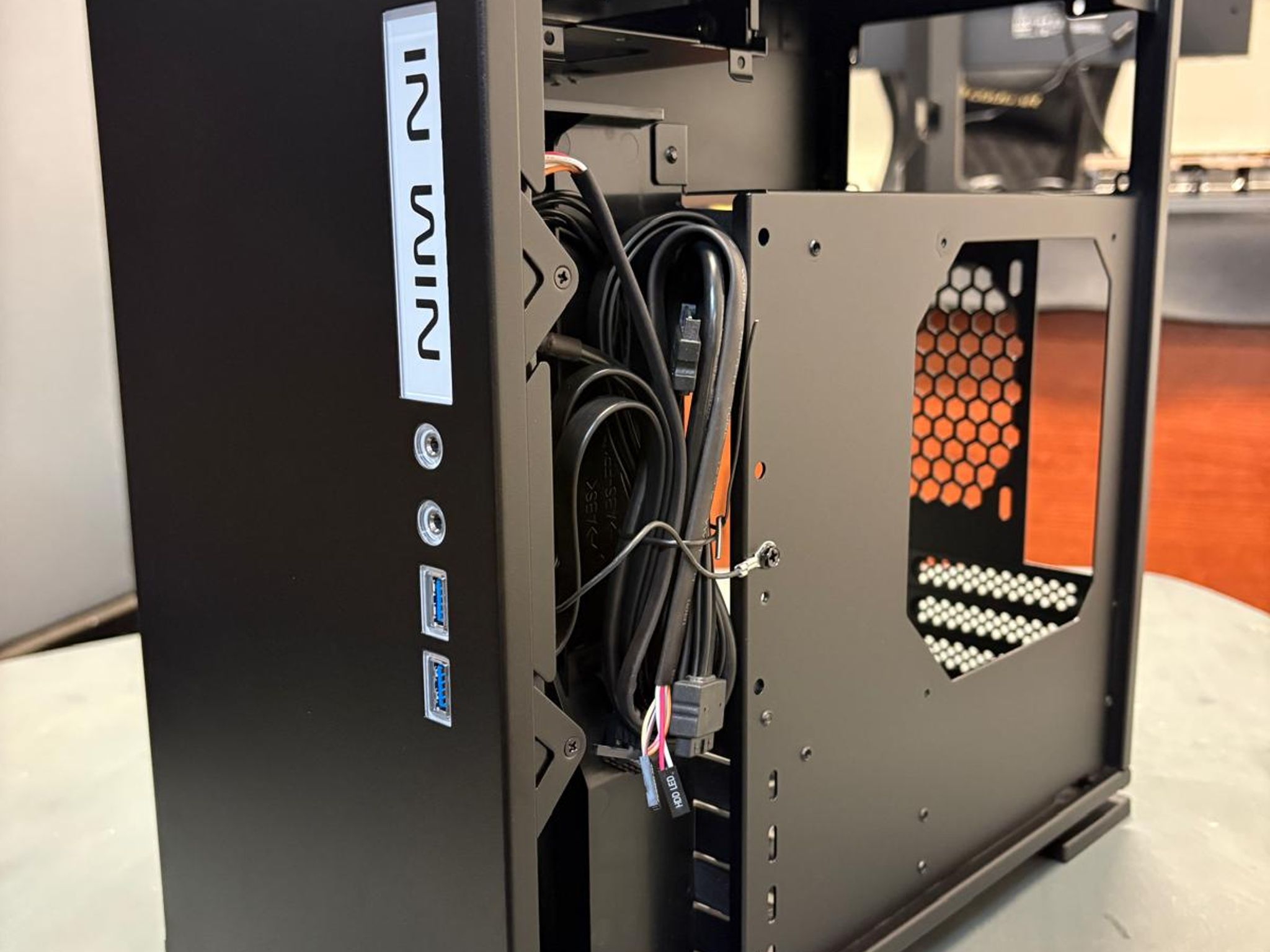 InWin 301 Black Tempered Glass -Micro ATX Tower Gaming Computer Case - OPEN BOX