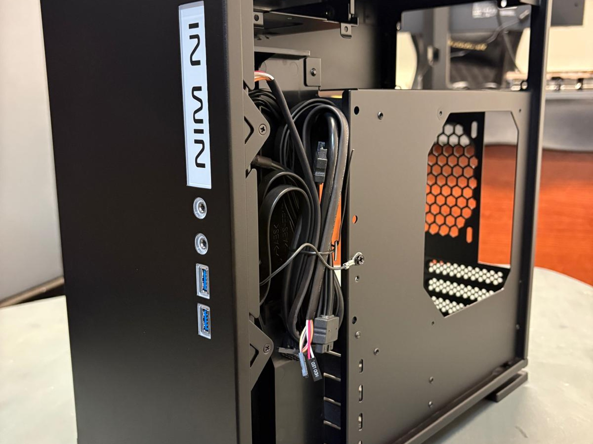 InWin 301 Black Tempered Glass -Micro ATX Tower Gaming Computer Case - OPEN BOX