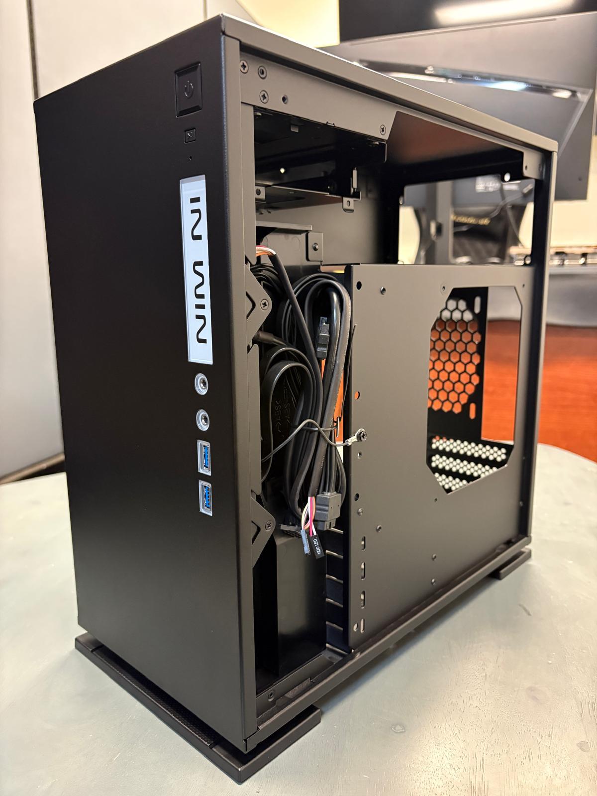 InWin 301 Black Tempered Glass -Micro ATX Tower Gaming Computer Case - OPEN BOX