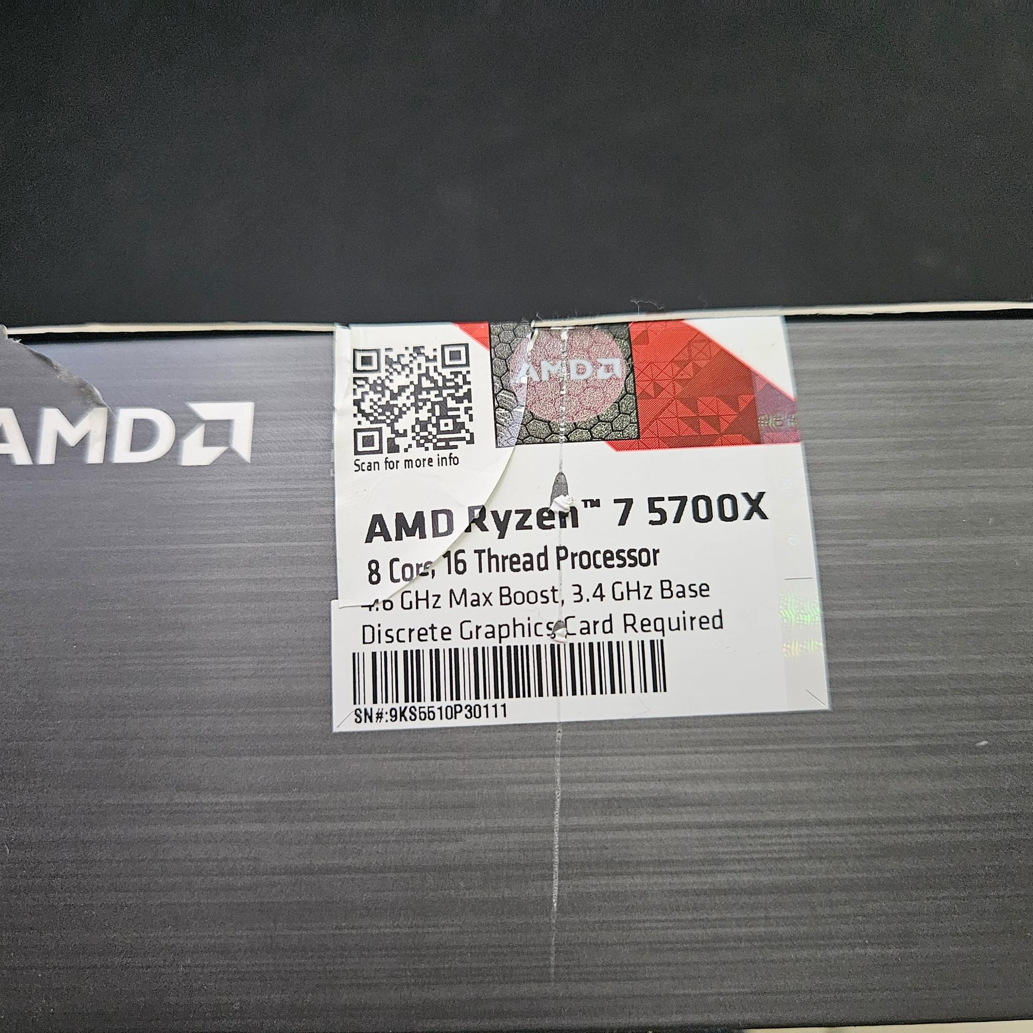 AMD Ryzen 7 5700x CPU (8 Cores, 16 Threads)