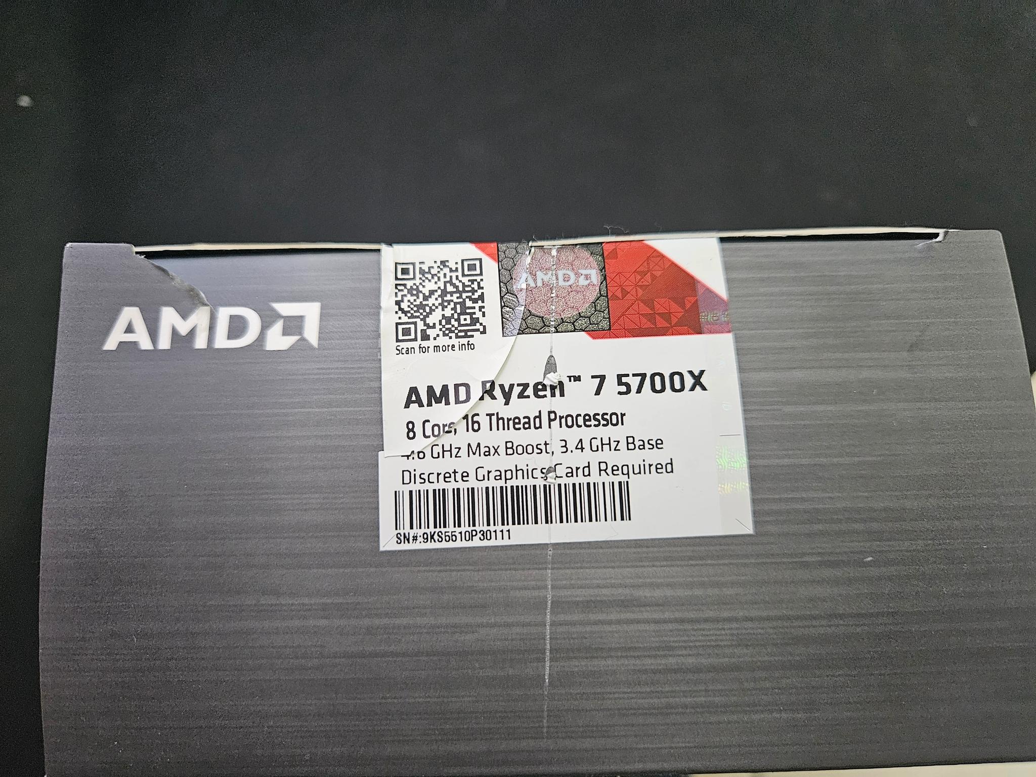 AMD Ryzen 7 5700x CPU (8 Cores, 16 Threads)