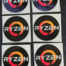 AMD Ryzen Circle 37mm Fan Decals 10 pack