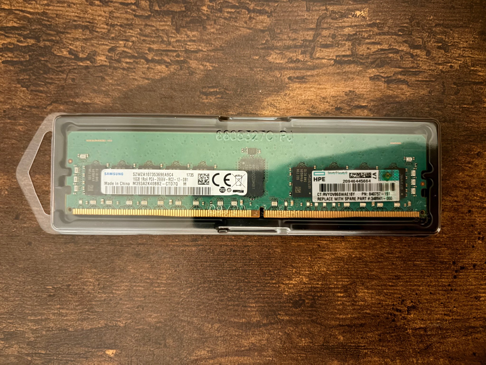 (USED) (RDIMM) Samsung DDR4 2666MT/S 16GB (1x16GB)
