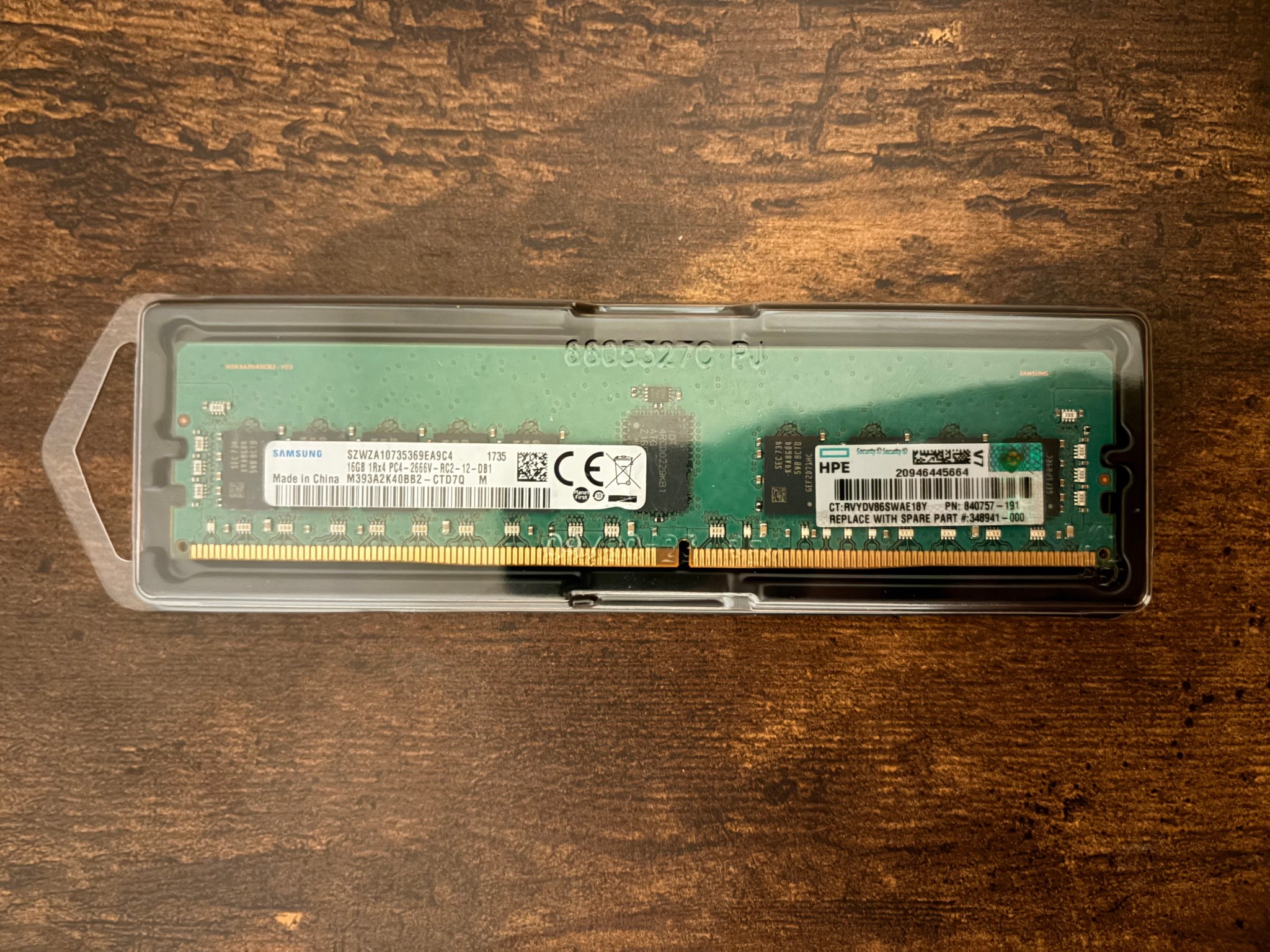 (USED) (RDIMM) Samsung DDR4 2666MT/S 16GB (1x16GB)