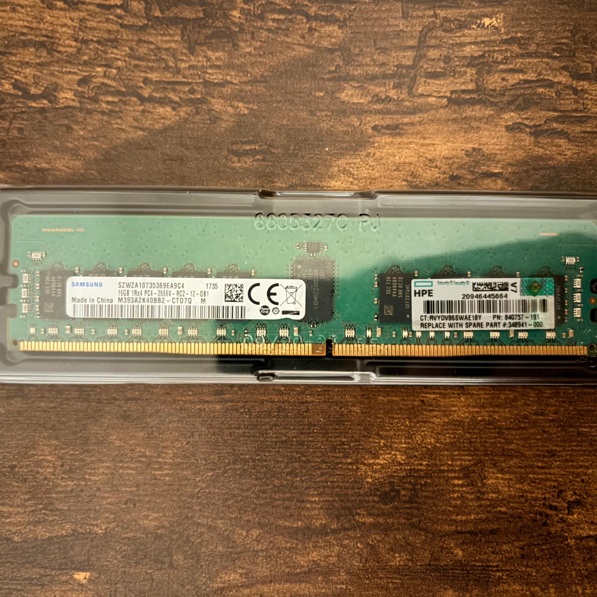 (USED) (RDIMM) Samsung DDR4 2666MT/S 16GB (1x16GB)